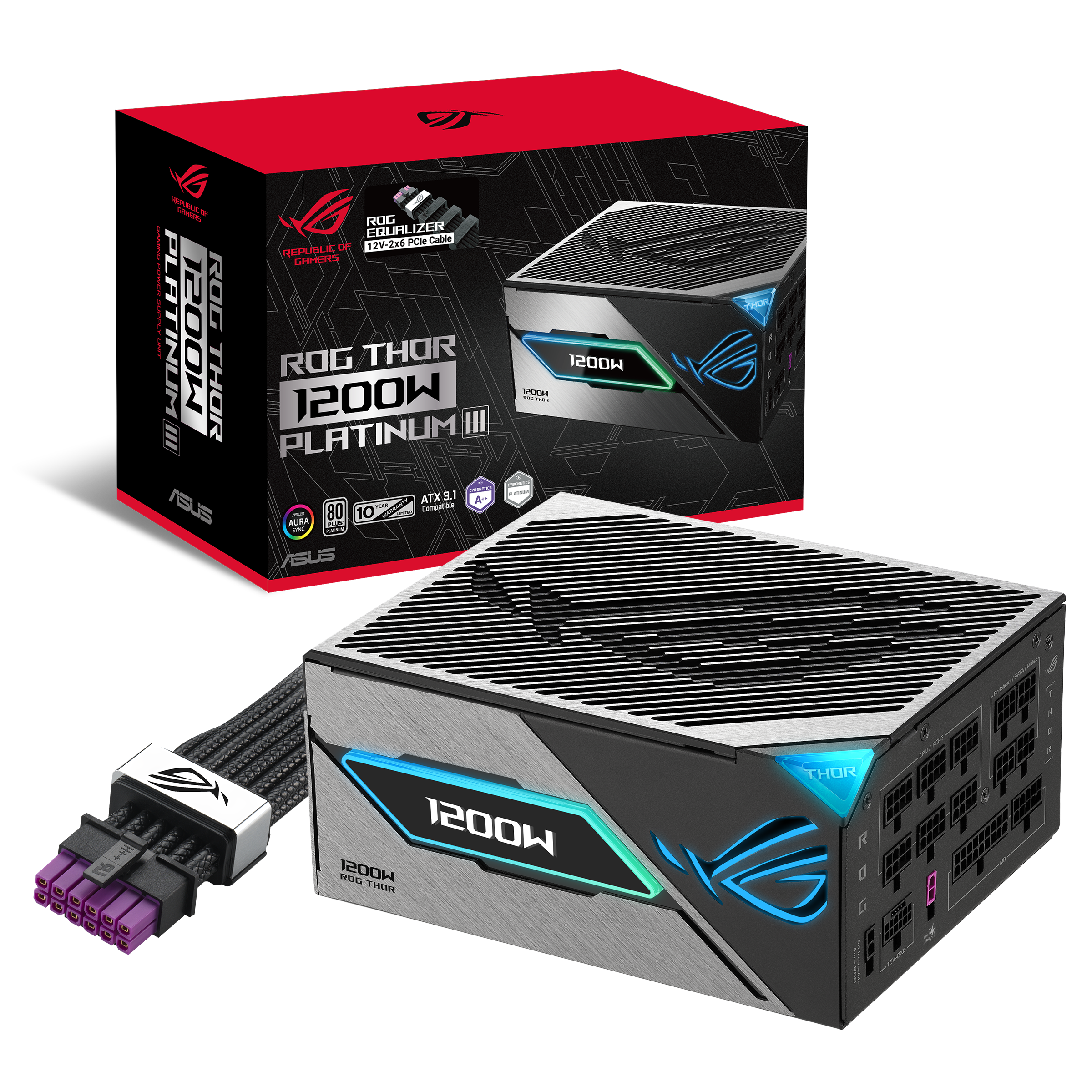 ASUS ROG の1200W およびROG STRIXの1200W/1000W電源ユニットに「ROGイコライザーケーブル」付属の最新モデルが登場