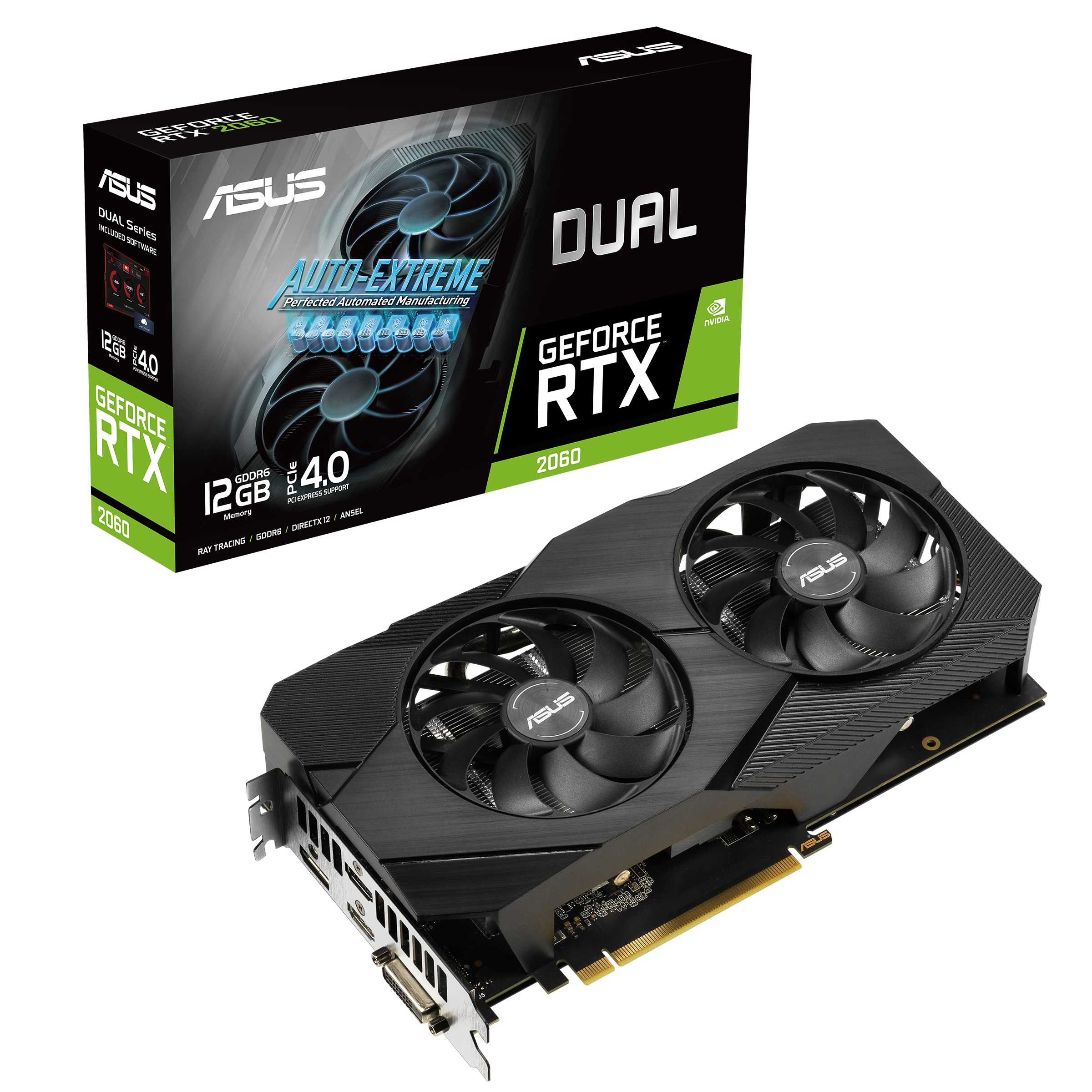 ASUS NVIDIA RTX2060 搭載 デュアルボール ベアリング ファン モデル 6GB TURBO-RTX2060-6G