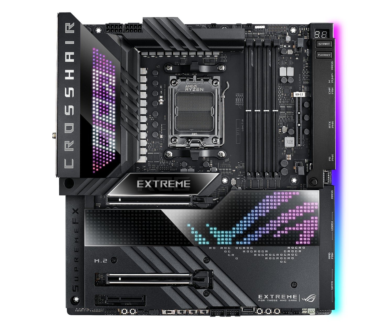 ASUS ROG CROSSHAIR X670E GENE マザーボード AM5 AMD AM5 ソケット対応のX670シリーズマザーボード4製品の発売を