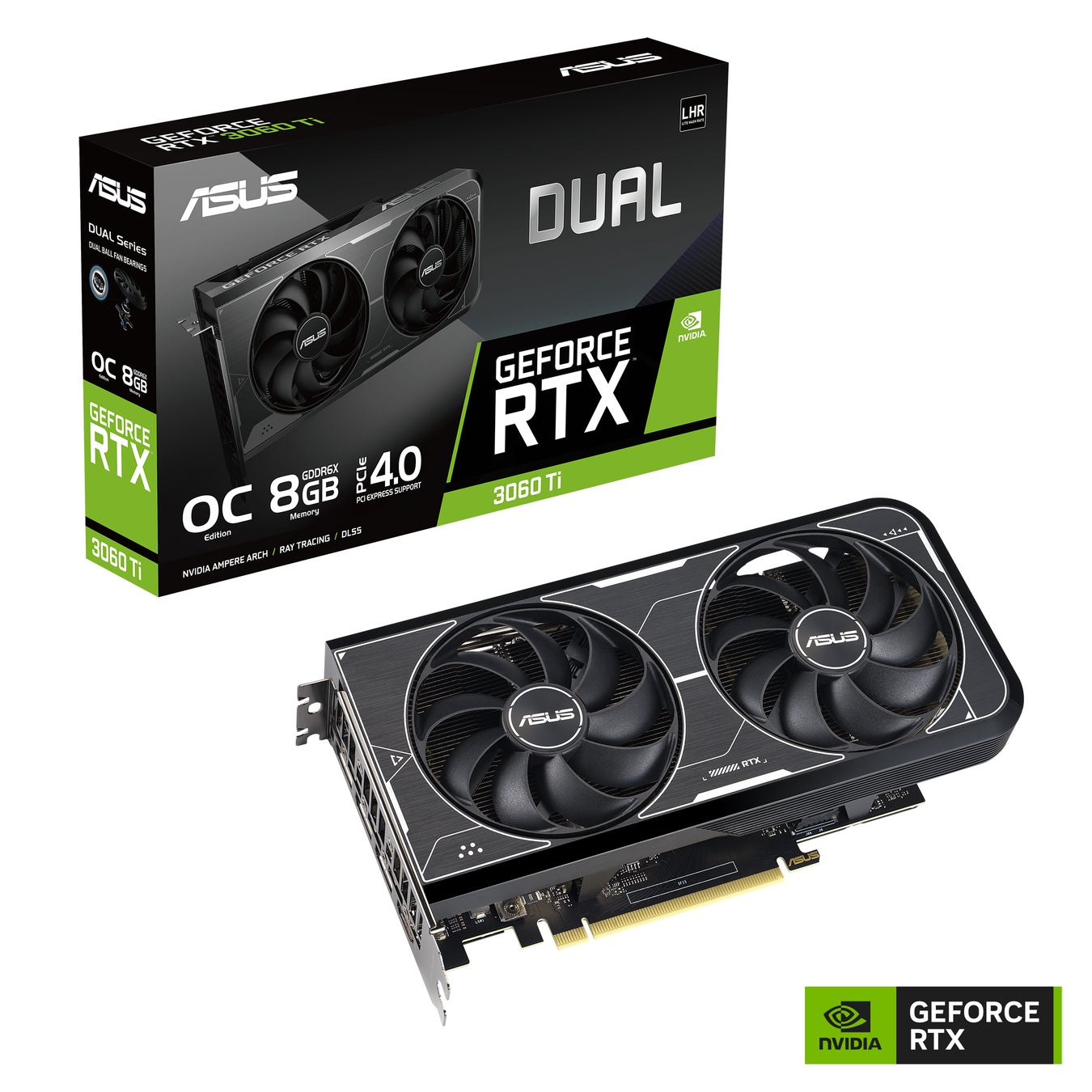 ASUSよりNVIDIA GeForce RTX™ 3060 Tiを搭載したビデオカード、DUAL ASUSよりNVIDIA GeForce RTX™ 3060 Tiを搭載したビデオカード、DUAL