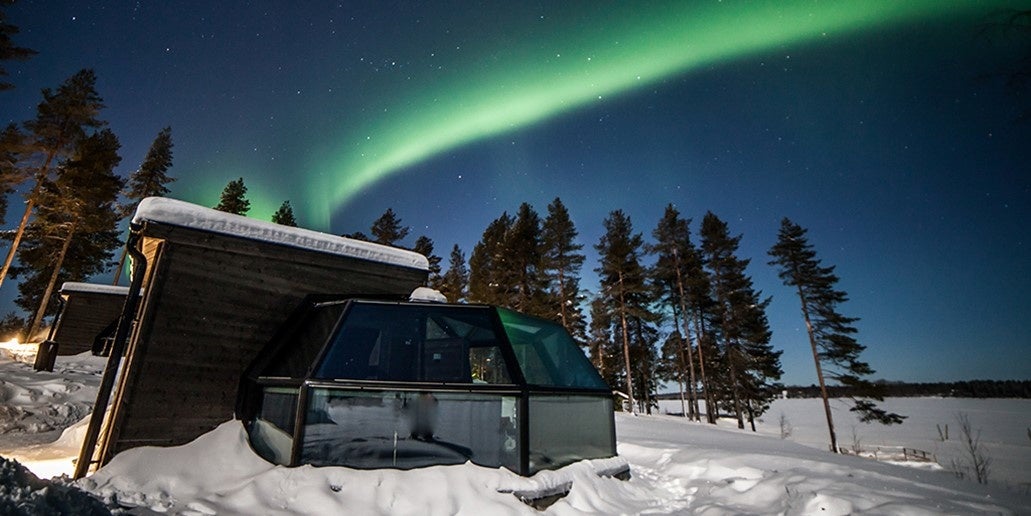 アーティック・フォックスのガラスイグルー （クレジット：Visit Finland）