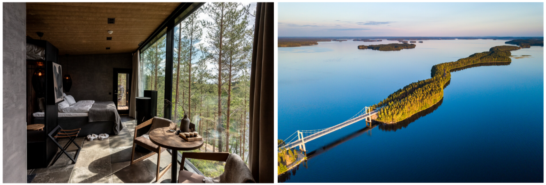 クレジット：Julia Kivelä, Kuru Resort（左）・Salpausselkä Geopark（右）