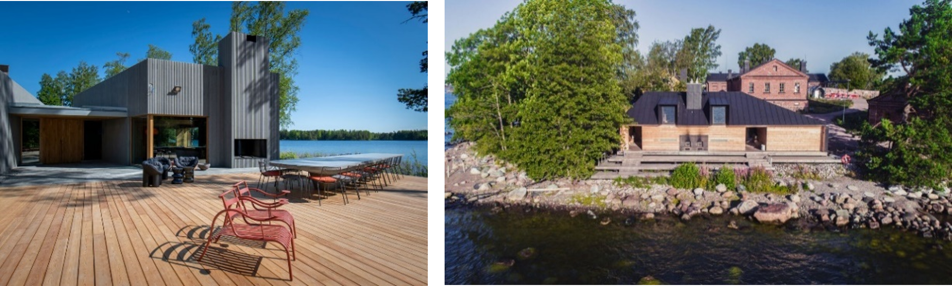 クレジット：（左）Art Sauna Serlachius（右）Lonna Sauna、Visit Finland