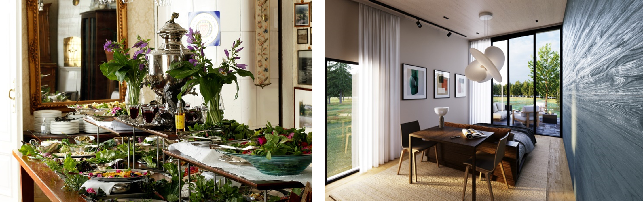 クレジット：Tertti Manor（左）、Pihlas Resort（右）