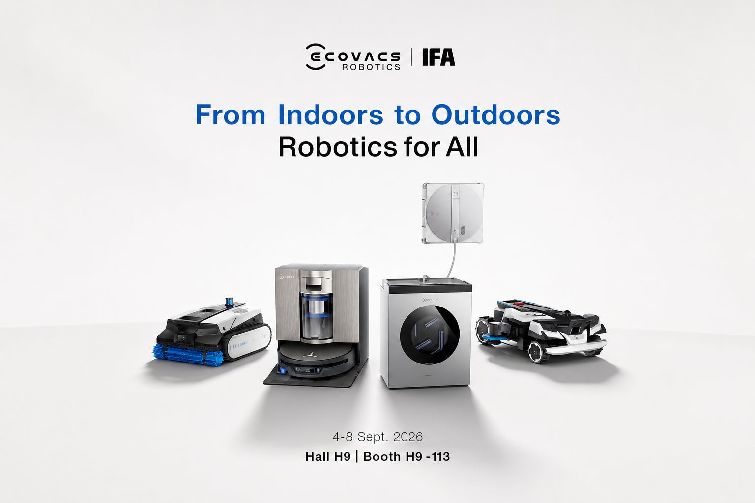 エコバックス、「IFA Berlin 2026」に出展 窓拭きロボット掃除機に エコバックス、「IFA Berlin 2026」に出展 窓拭きロボット掃除機に