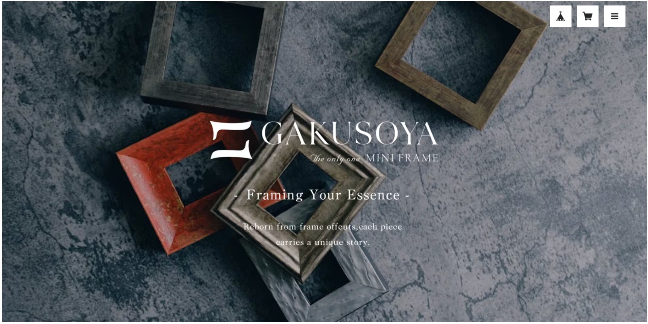 額装ブランド「GAKUSOYA(ガクソウヤ)」一点もののミニフレームを揃え 額装ブランド「GAKUSOYA(ガクソウヤ)」一点もののミニフレームを揃え