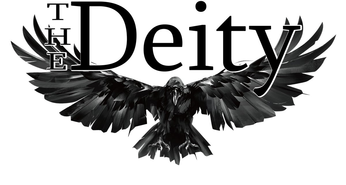 The Deityのオフィシャルロゴ。日本神話に登場する霊鳥「八咫烏(やたがらす)」の象徴性と、カラスそのものの存在に着想を得たデザイン。
