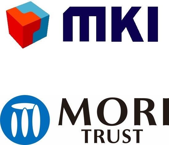 三井情報ロゴ（上）・森トラストロゴ（下）