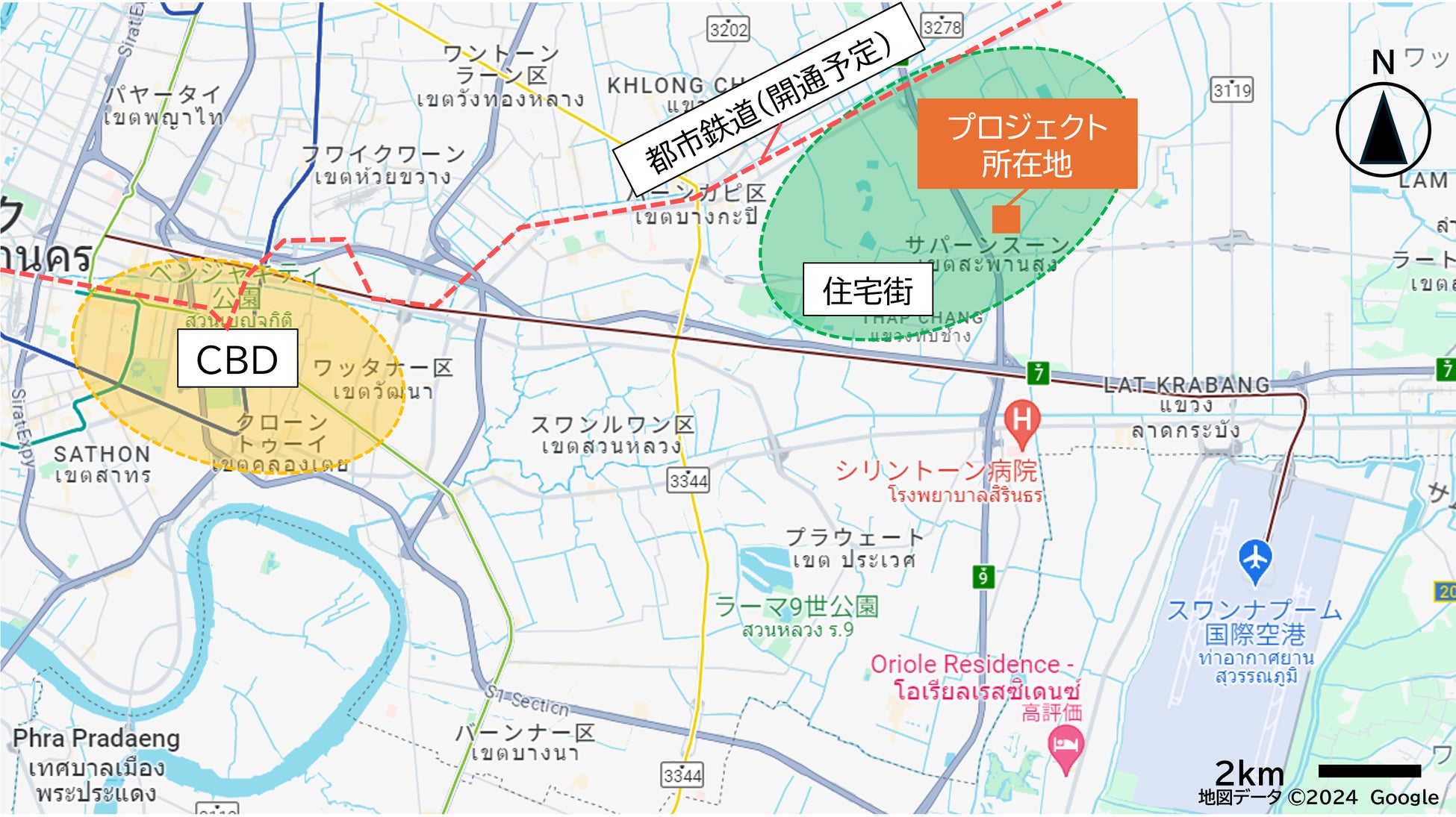 「Malton Gates Krungthep Kreetha 2」周辺地図