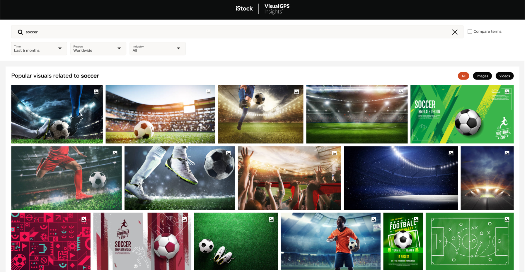 VisualGPS Insights検索結果画面
