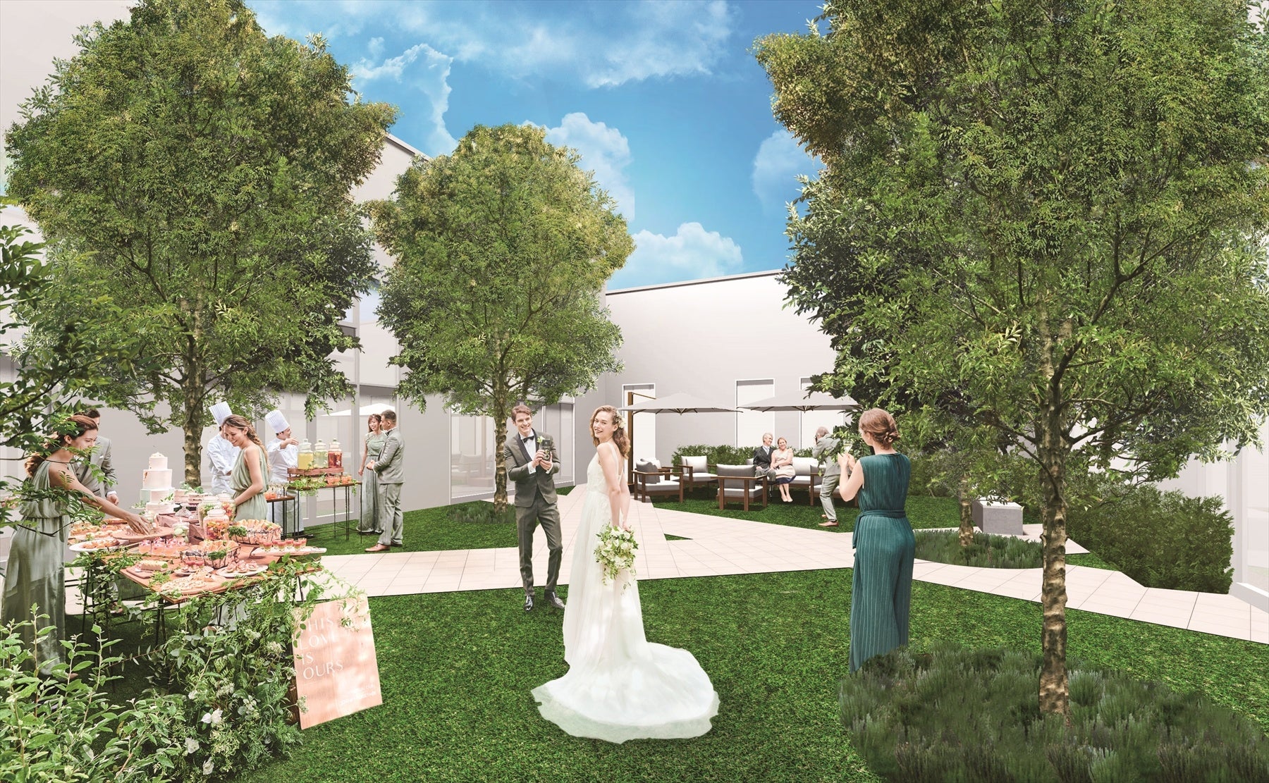 オリーブ アリア　ガーデン（完成予想図）