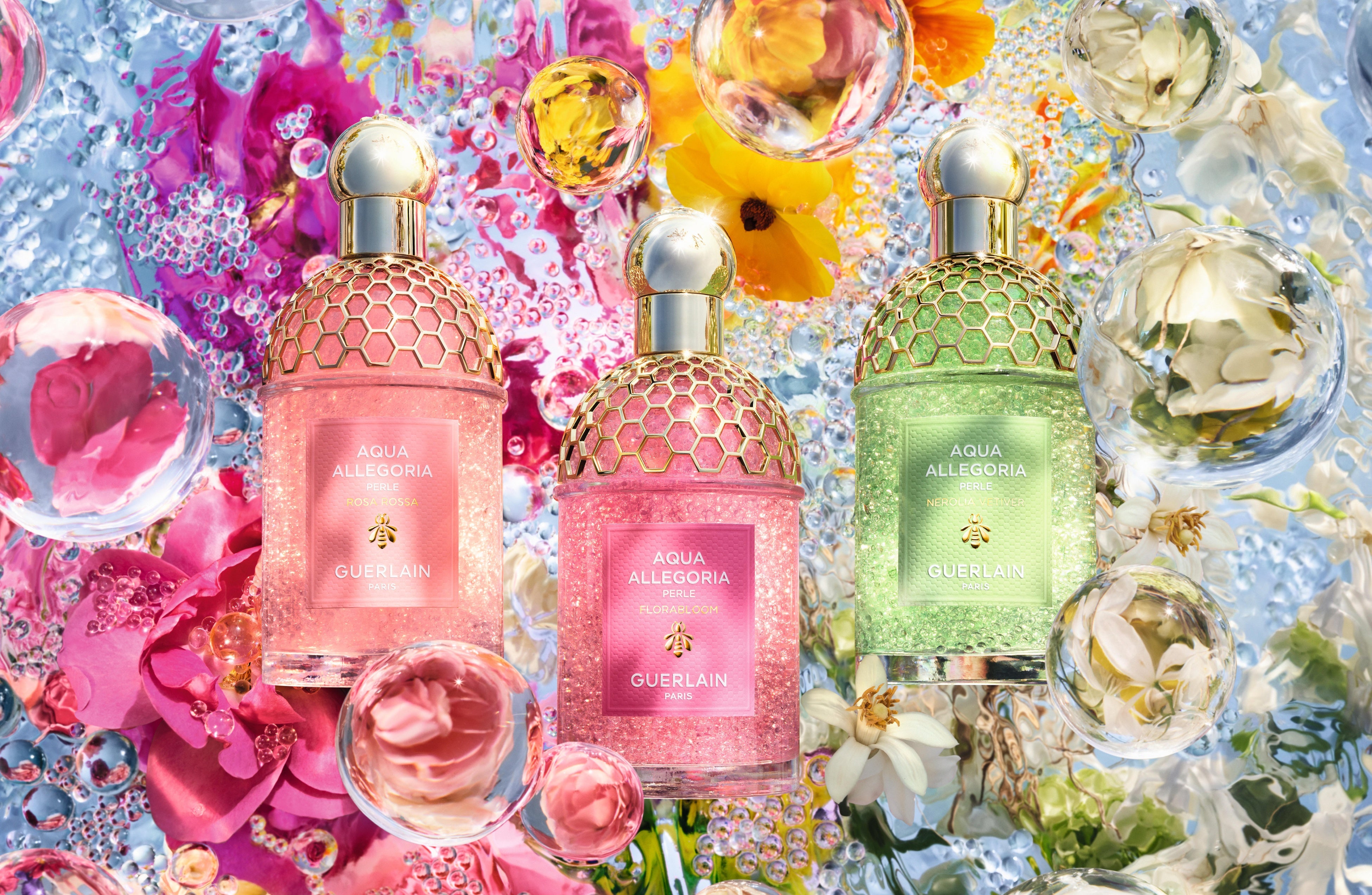 【ゲラン】革新的パフュームパール配合のスキンケア フレグランス コレクション〈アクア アレゴリア ペルレ〉誕生