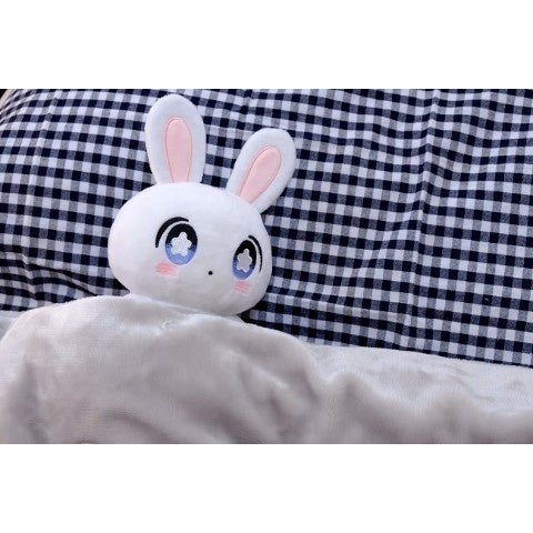 シーグラスアート うさぎさんのぬいぐるみ♪ うさぎさんとシマエナガの十五夜 。シーグラスアート - メルカリ