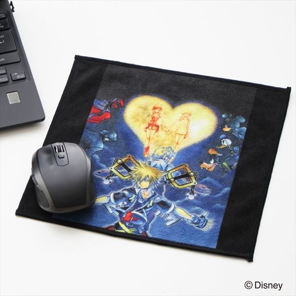 【未開封】キングダムハーツ モノグラム柄ハンカチ2種&クッションカバー セット KINGDOM HEARTS 20th ANNIVERSARY Collection Book produced by