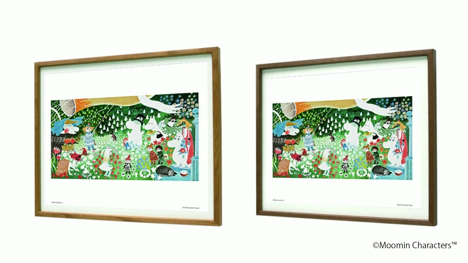 ムーミン 絵画 フレーム付き ムーミンをお部屋に飾ろう】ミニポスターのフレームセットが新