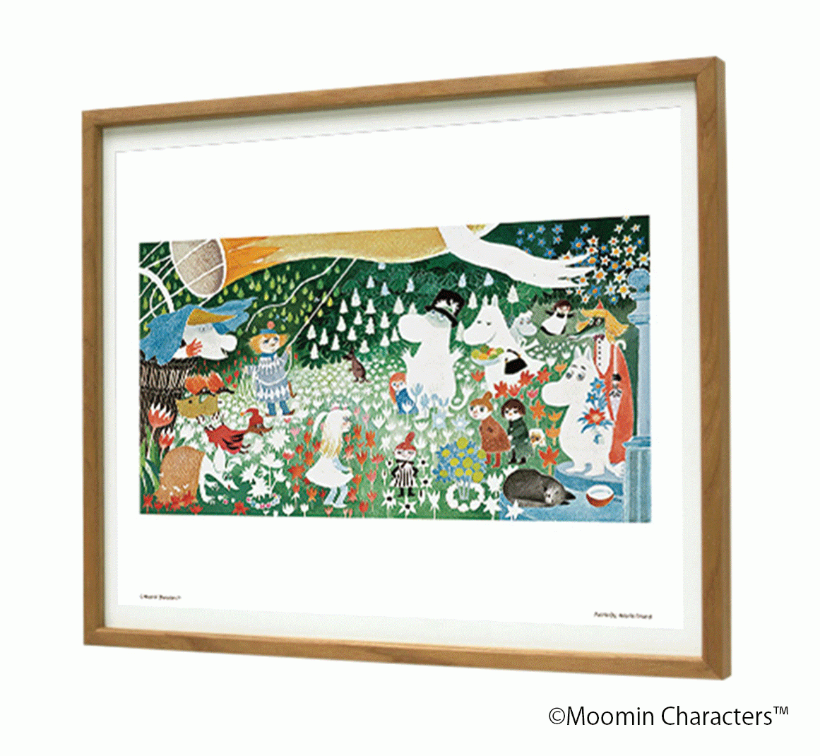 ムーミン　絵画 フレーム付き アートポスター MOOMIN フレームセット ムーミン TRIBUTE WORKS