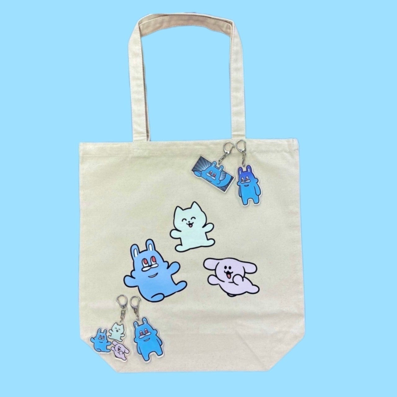 ASTRO × ヴィレッジヴァンガード トート バッグ　クリア キーホルダー　① ASTRO × ヴィレッジヴァンガード トート バッグ クリア