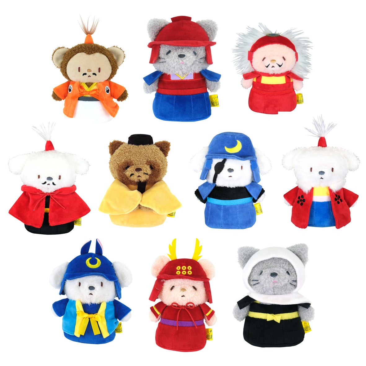 ほんわか可愛い】おっとり癒し系ぬいぐるみ「たっとん」が戦国武将に大