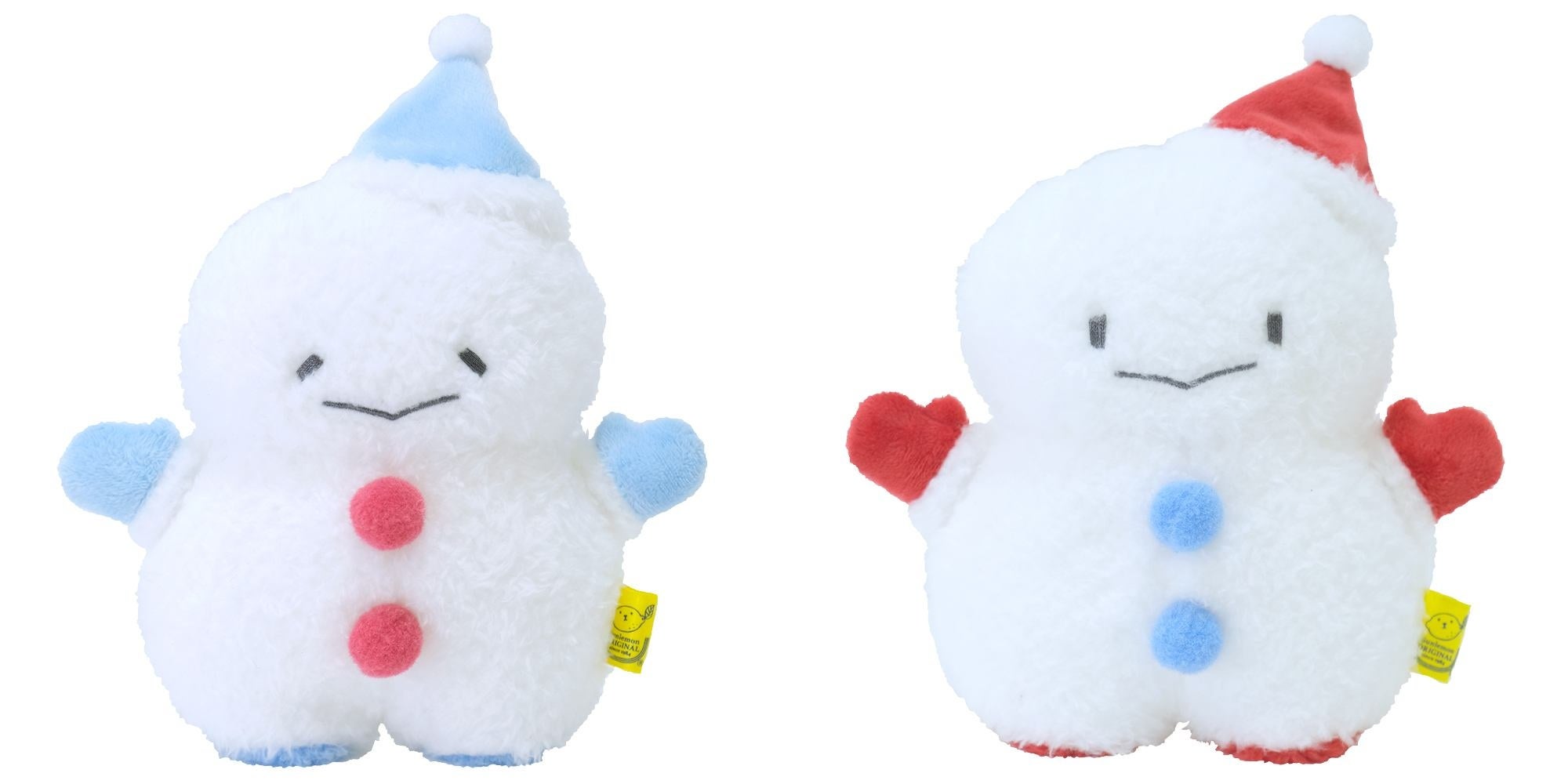 【ふわふわたっとん】ふわっと粉雪で作ったような"ゆきだるま"のぬいぐるみが登場!