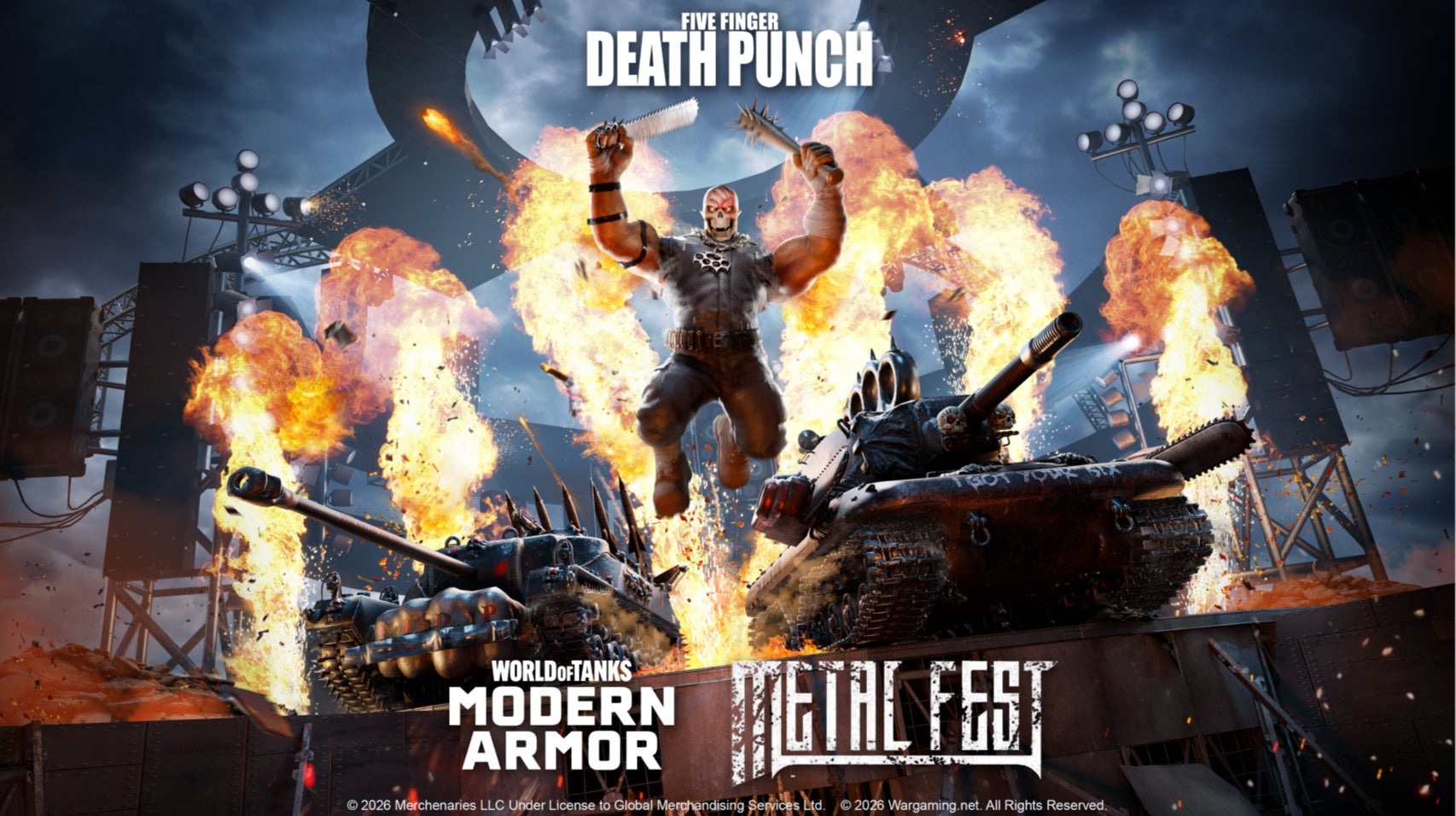 WoTモダンアーマー×Five Finger Death Punch!メタルフェス開幕 WoTモダンアーマー×Five Finger Death Punch!メタルフェス開幕