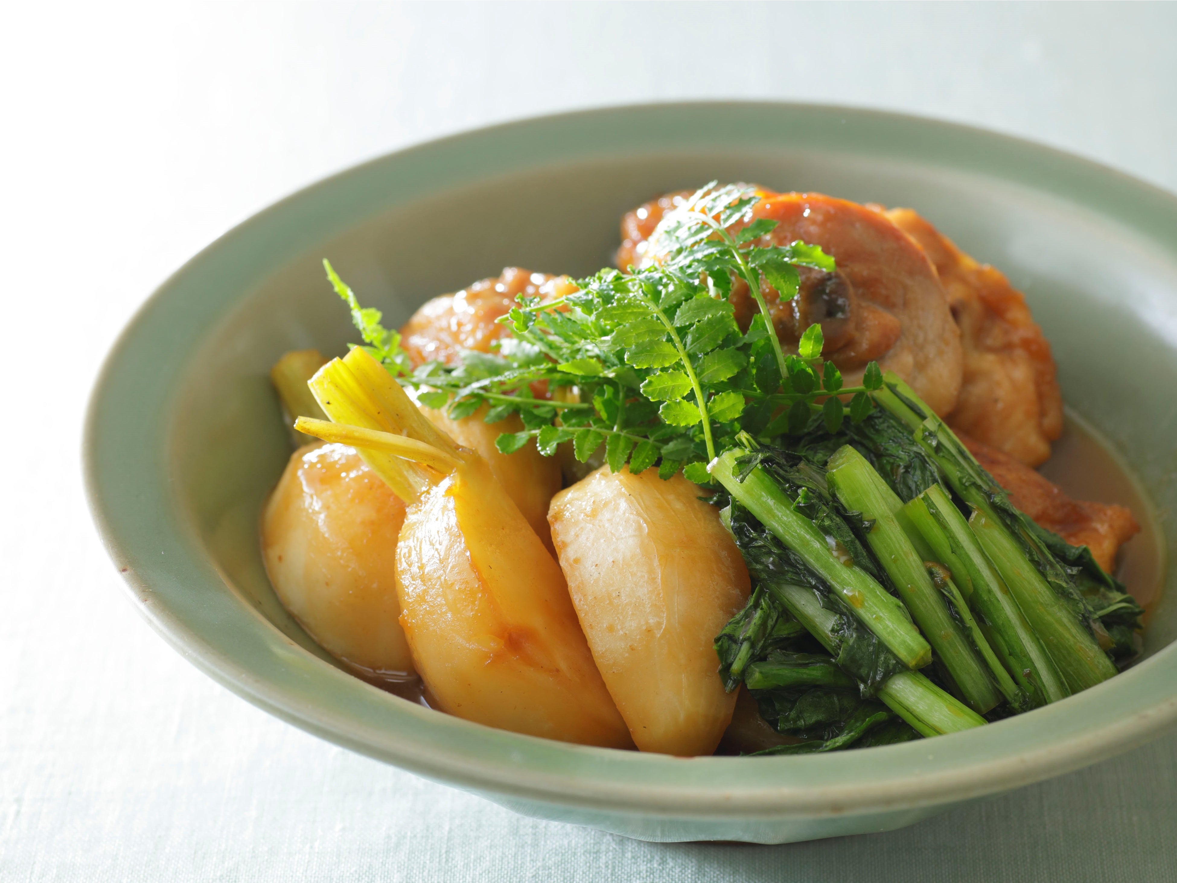 鶏肉とかぶの炒め煮