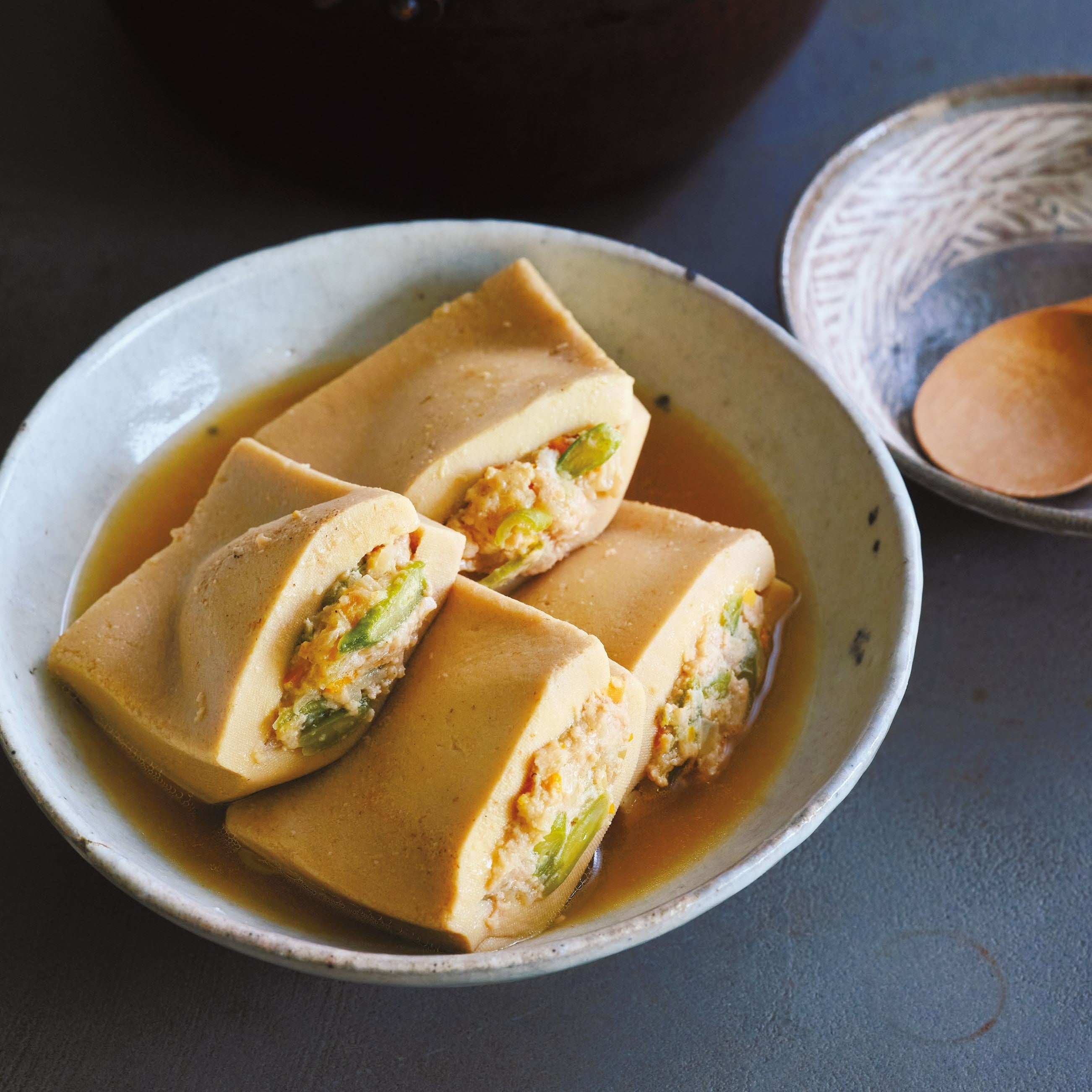 高野豆腐の肉詰め煮