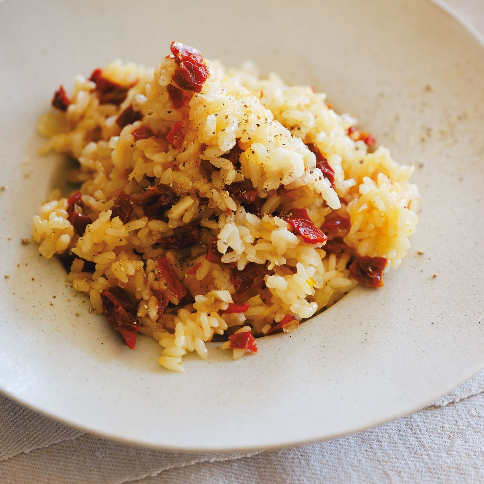 ドライトマトの炊き込みご飯