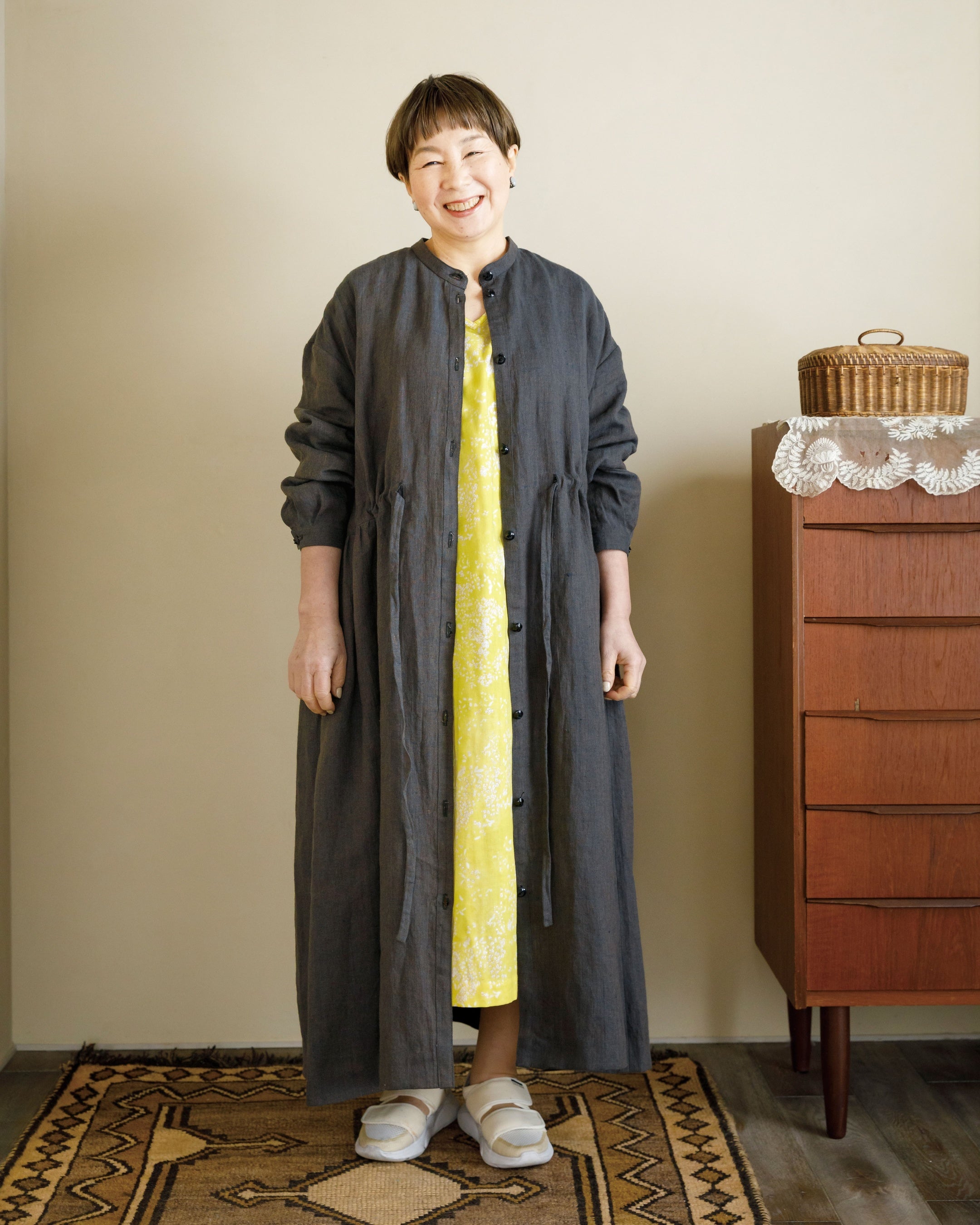 「ふんわりワンピース」とコーディネート