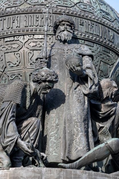 「タタールのくびき」を脱却したイヴァンⅢ世の像