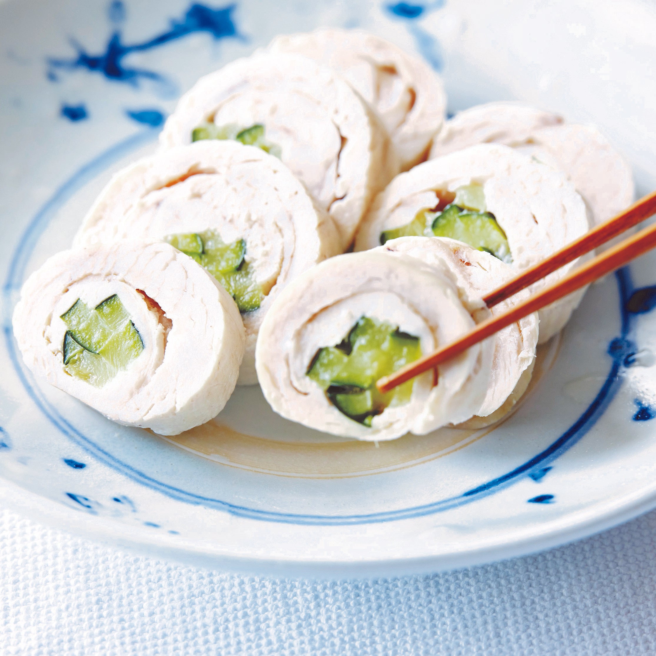 鶏ハムのズッキーニ巻き