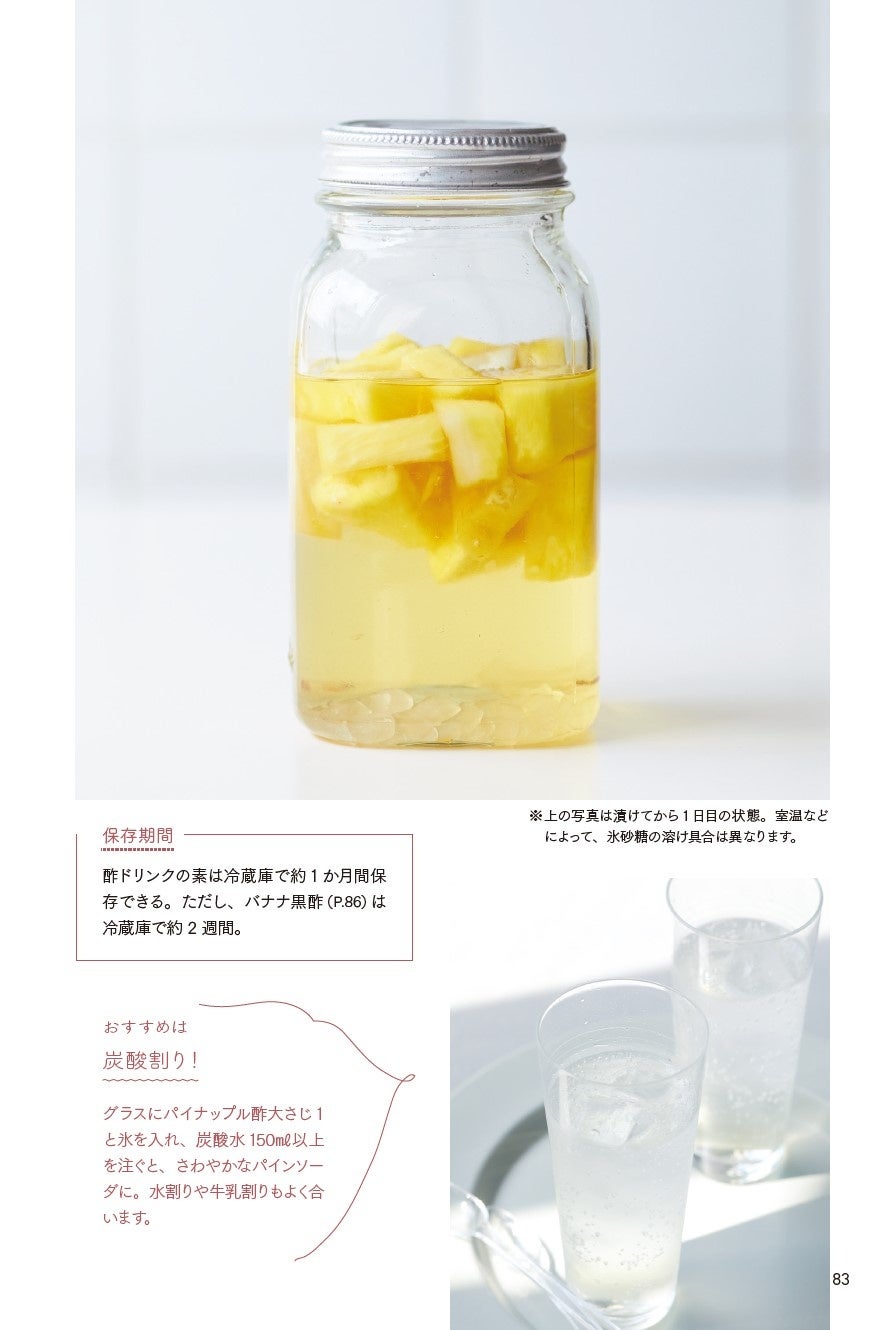 「part６　フルーツで酢ドリンク」パイナップル酢