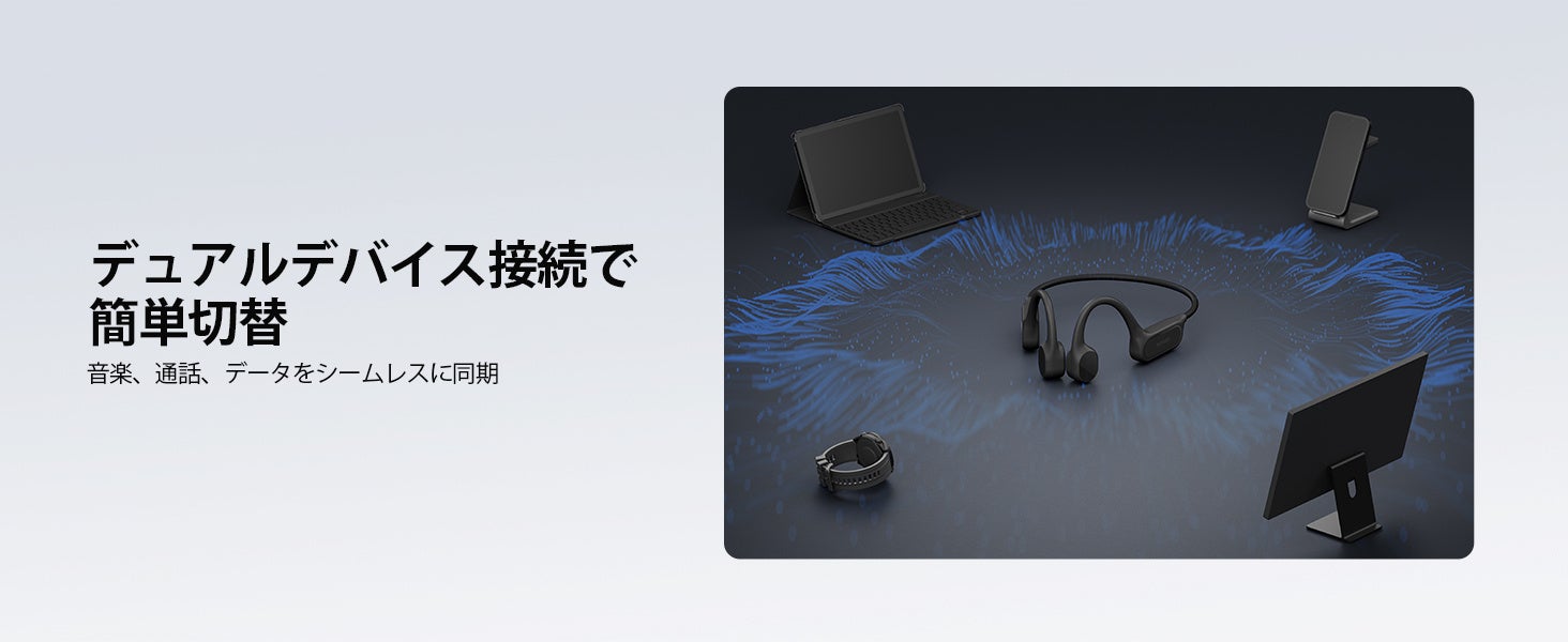 AROLYM、水泳対応IP68防水・32GB MP3内蔵の骨伝導イヤホンが約51%OFF - 画像13