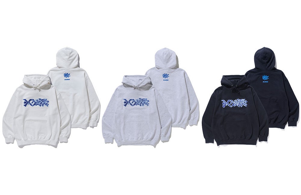XLARGE×STASH コラボ フーディー L アッシュ FD8EAAB0-EF63-48DF-A1D5-