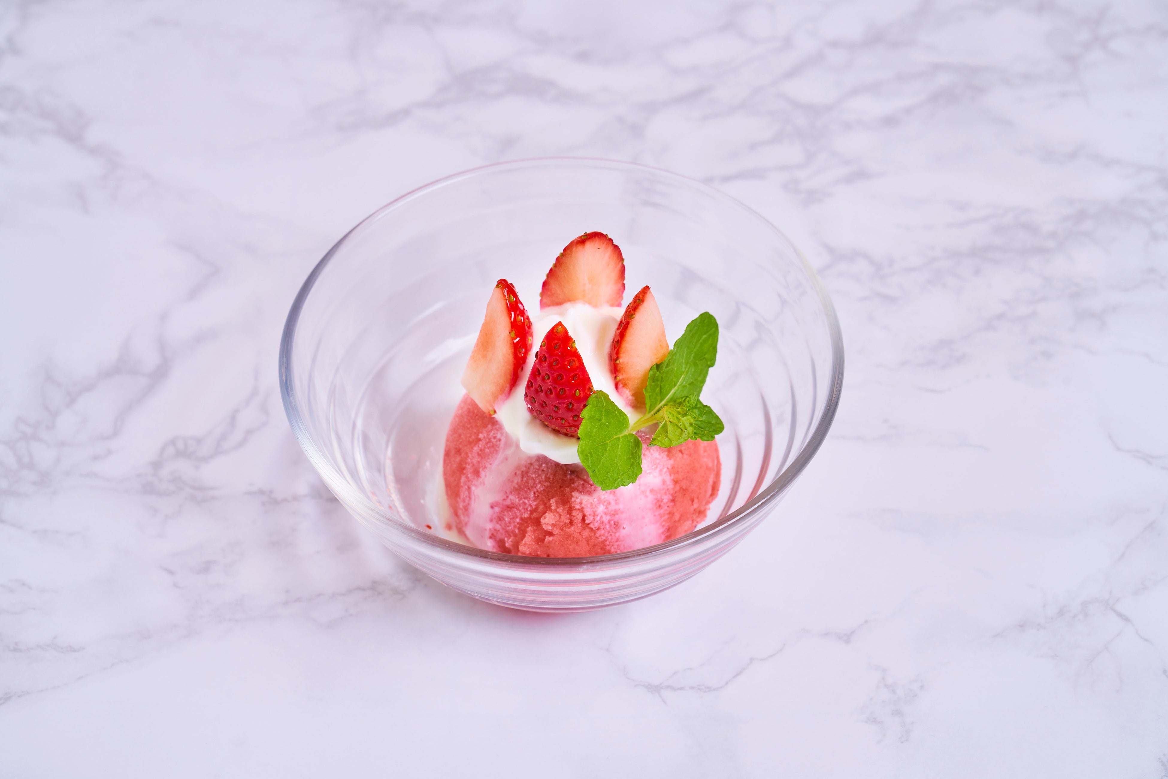 あまおうジェラート ミルクがけ