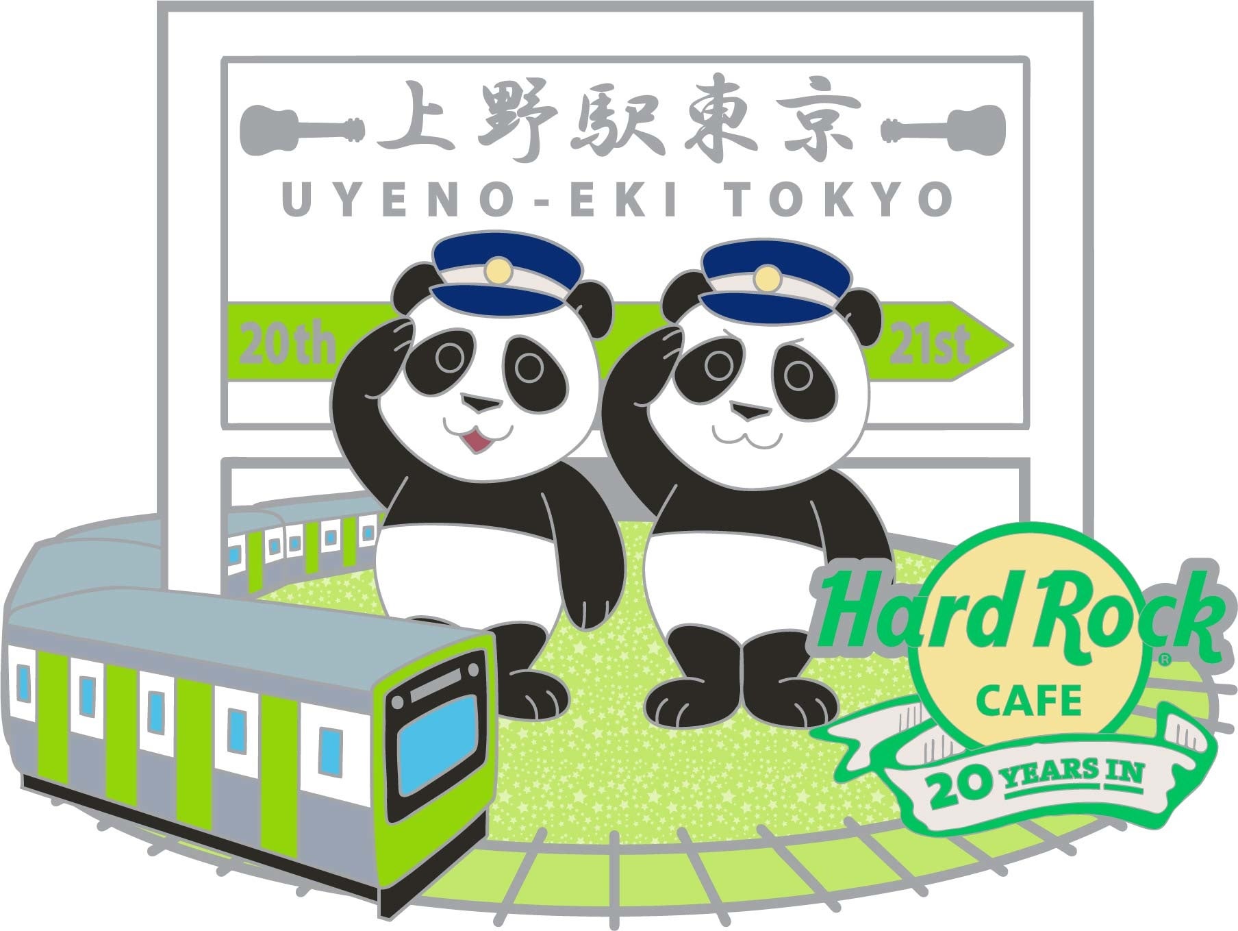 アメリカンレストラン「ハードロックカフェ」上野駅東京店 20周年を