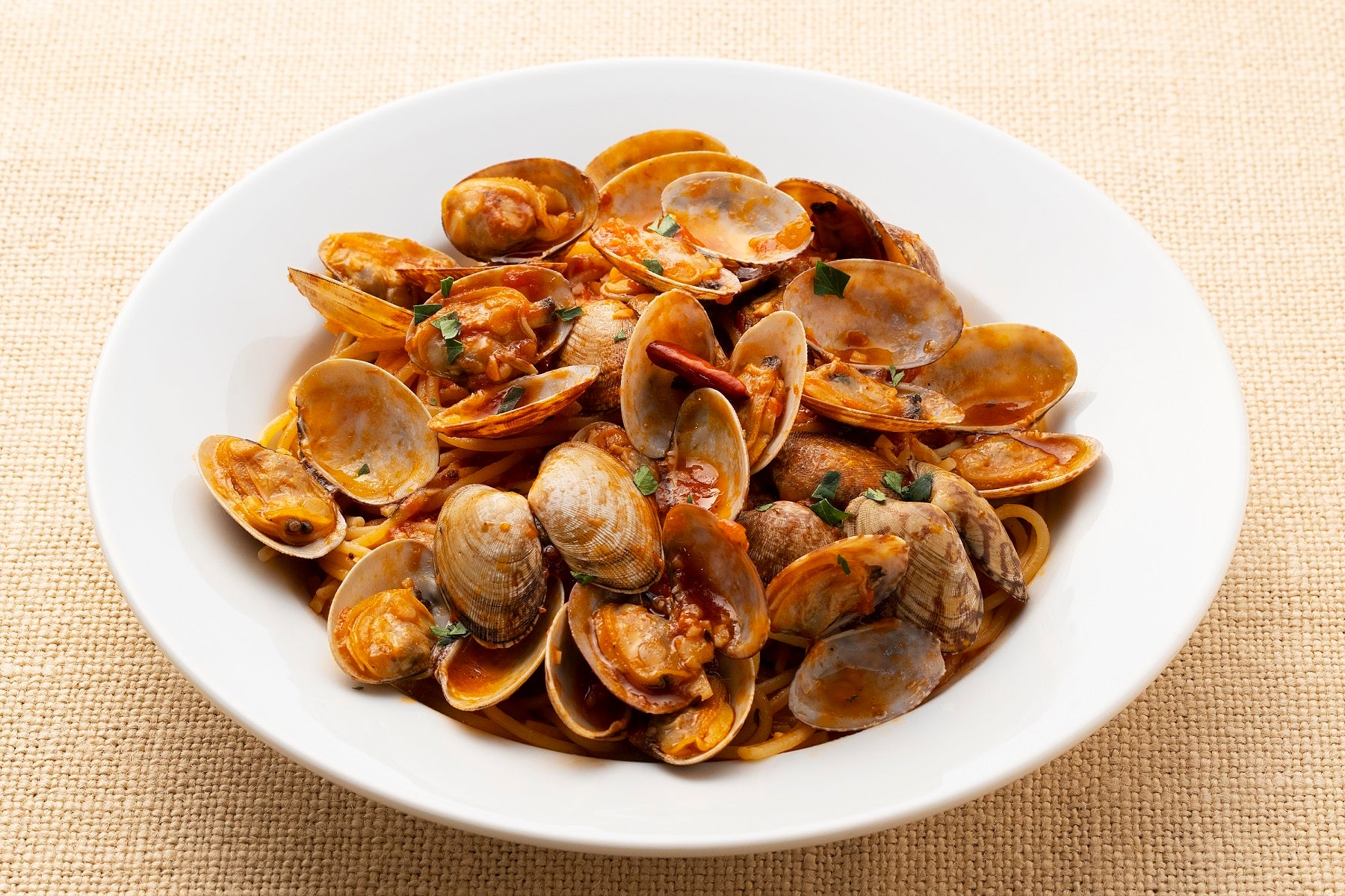 たっぷりアサリのトマトソース」