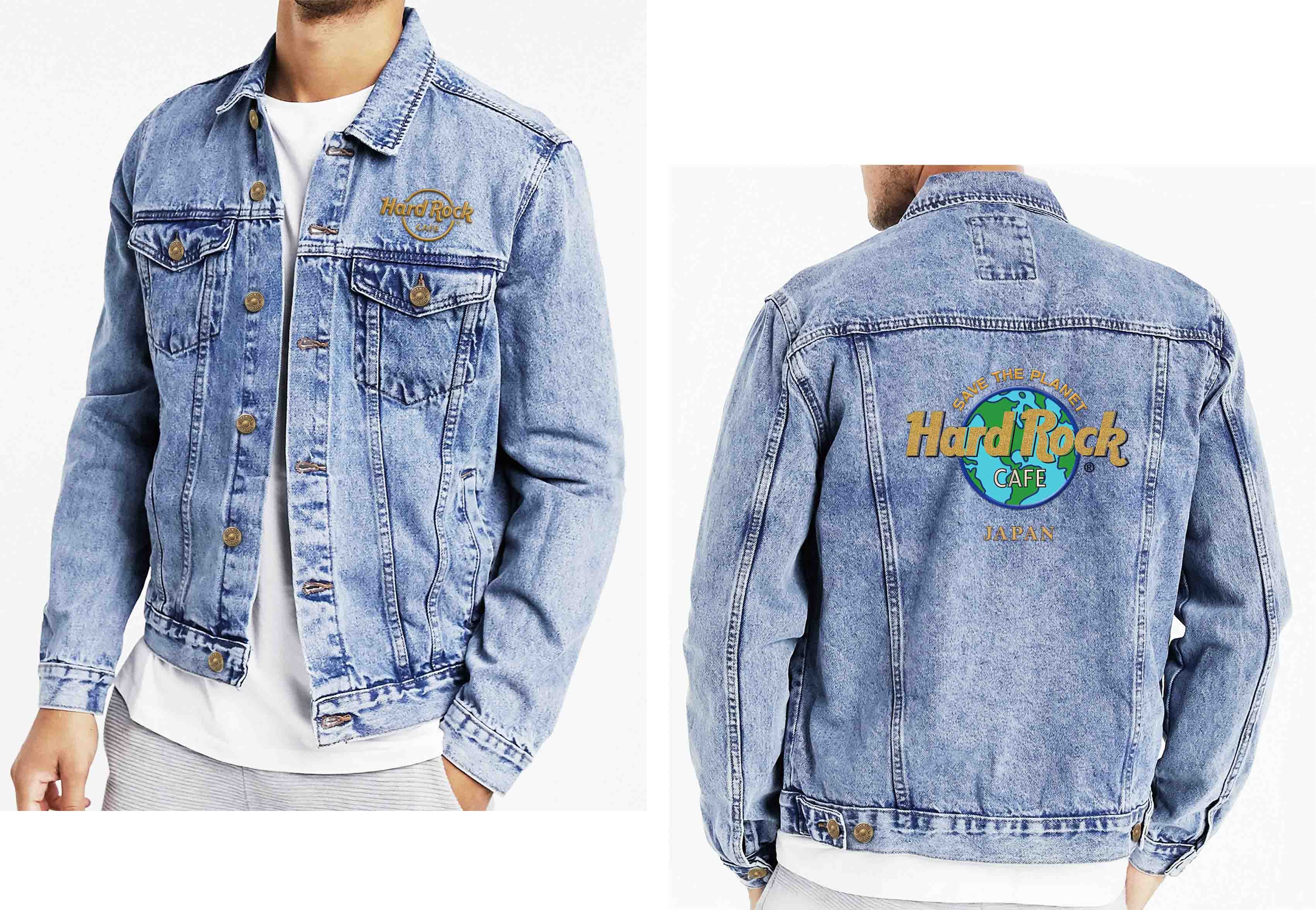 Save the Planet Logo Denim Jacket