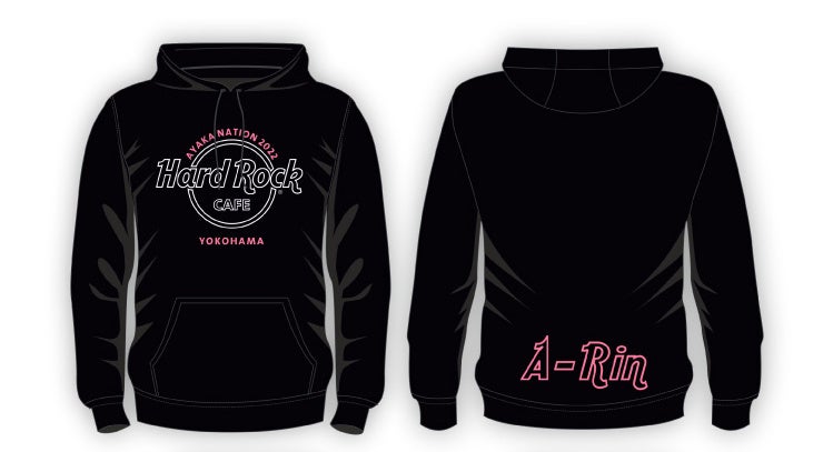 「2022 AYAKA 「Hard Rock Cafe × Sasaki Ayaka Hoodie 2022」（ハードロックカラーVer.／7,500円・税込）