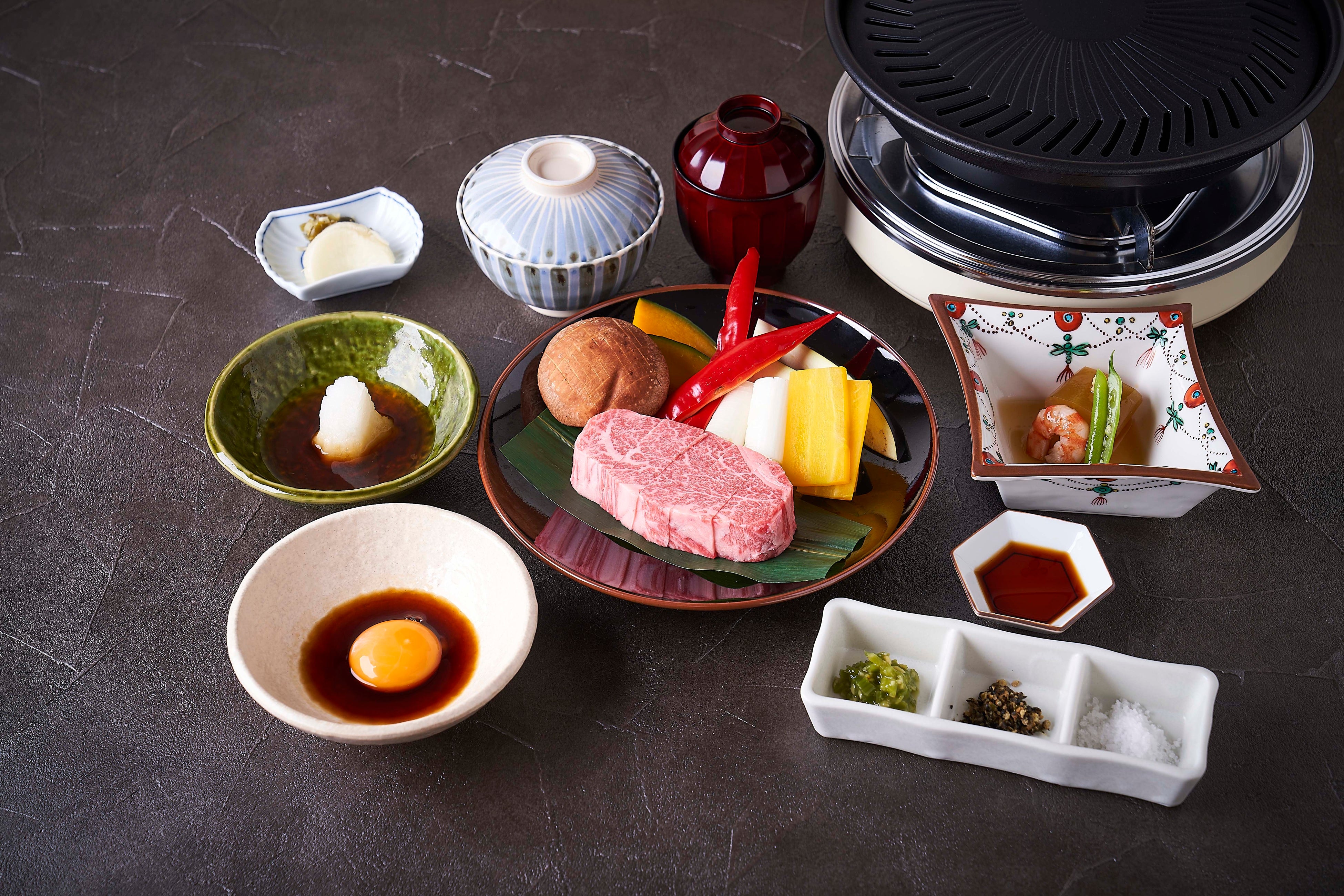 「適サシヒレ肉の“厚熱”焼きセット」 15,800円