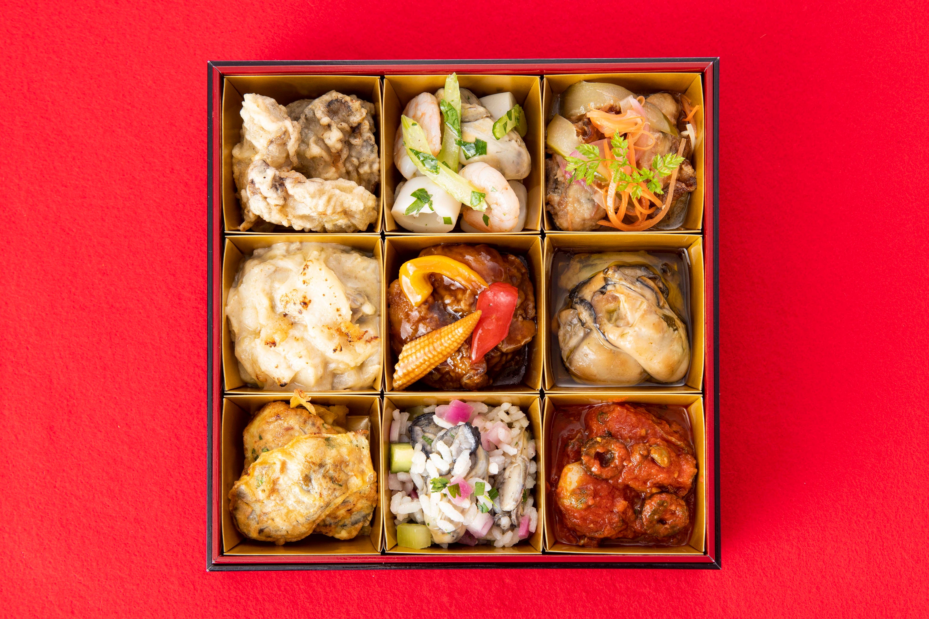 ＜二の重 ～牡蠣尽くし重～＞