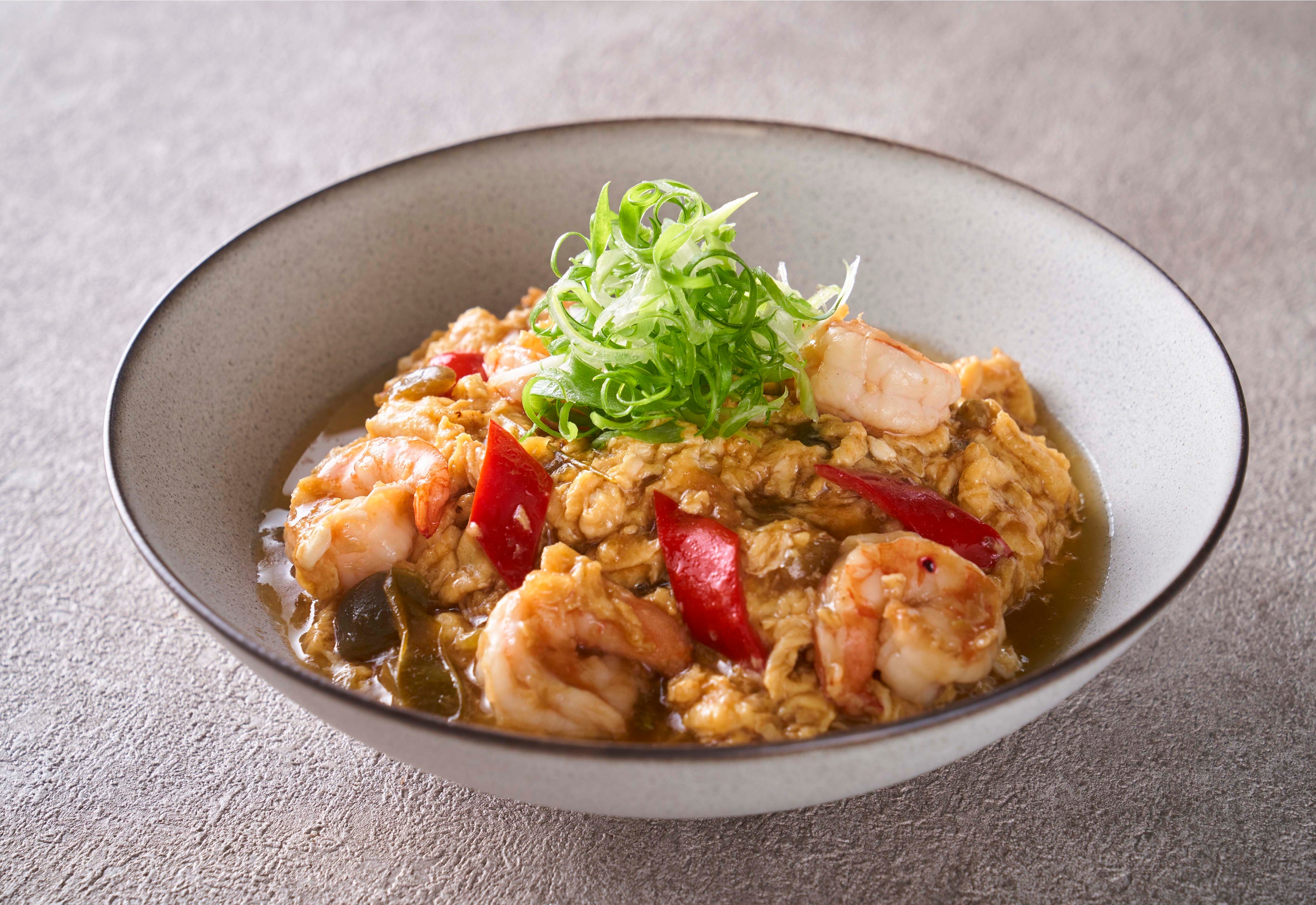 エビと唐辛子のふんわり卵炒め