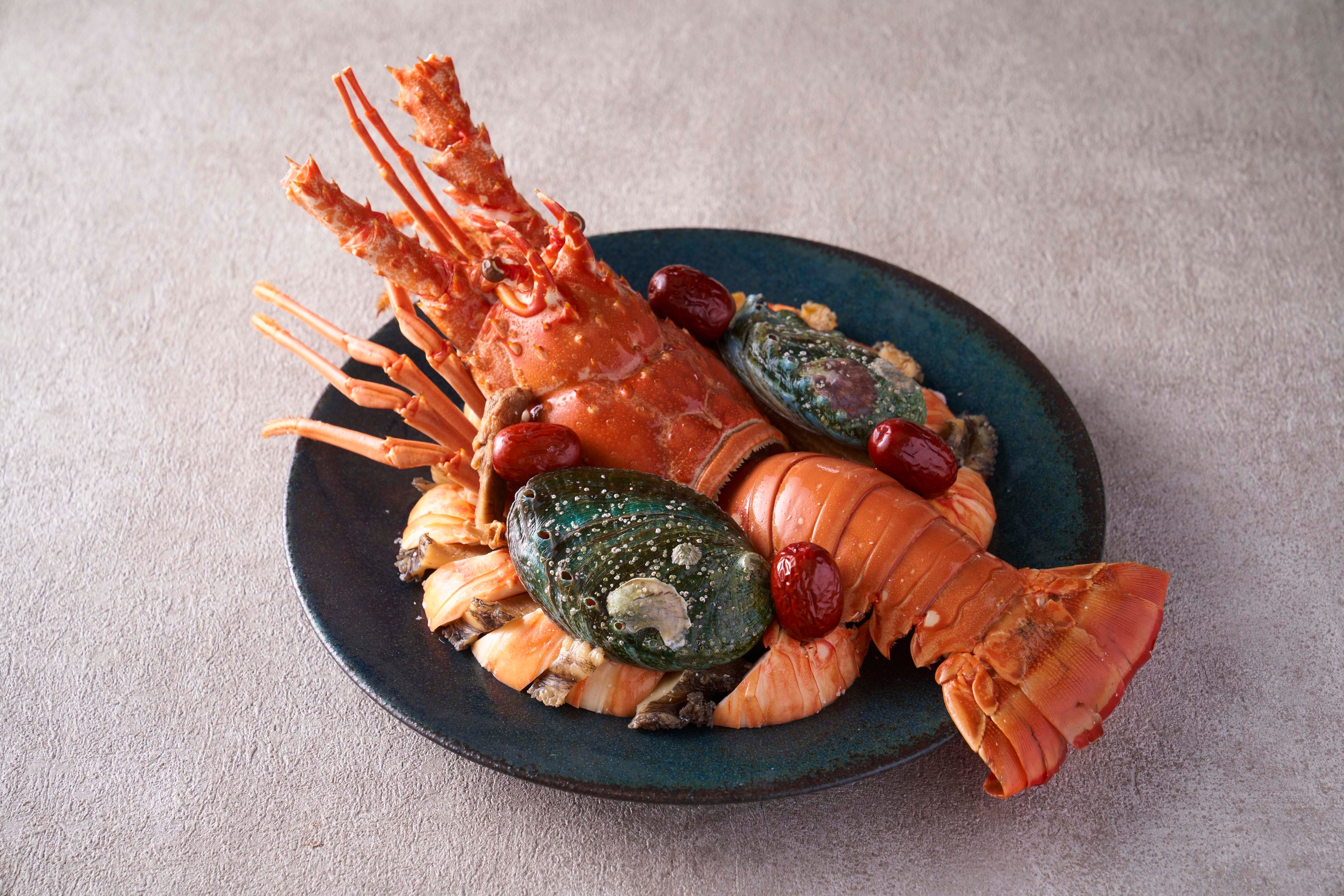 鮑と伊勢えびの冷製