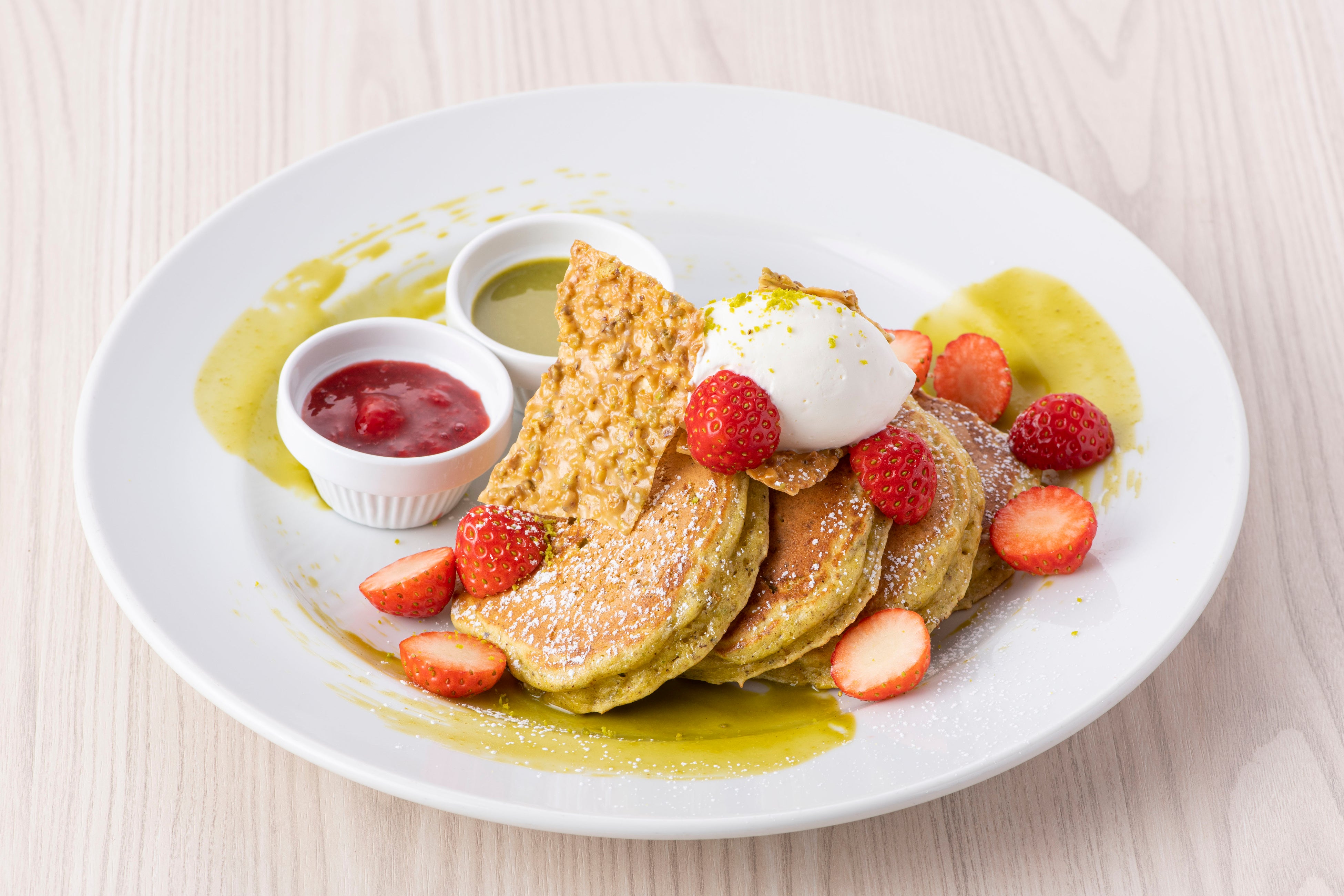 「ストロベリーピスタチオパンケーキ」