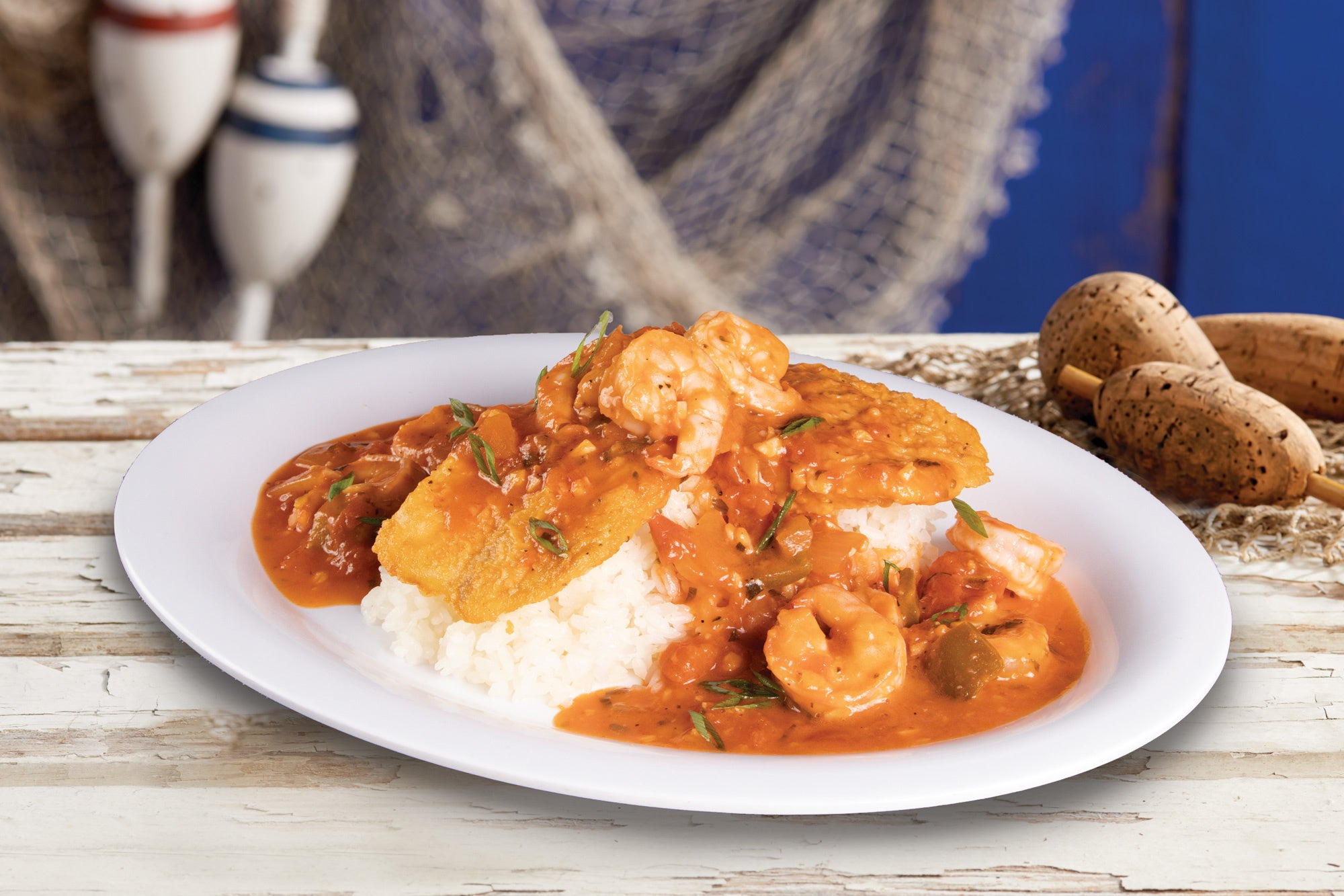 「クレオールフィッシュ＆シュリンプ」