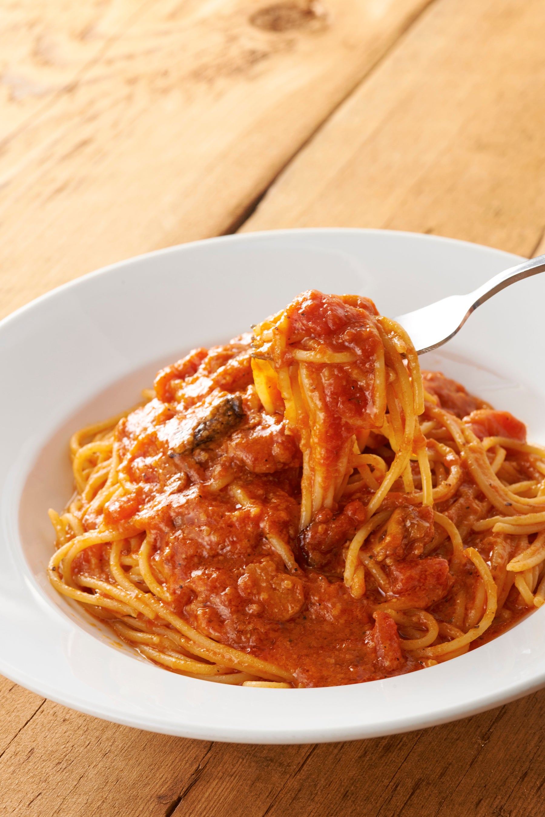 トマトとニンニクのスパゲティ