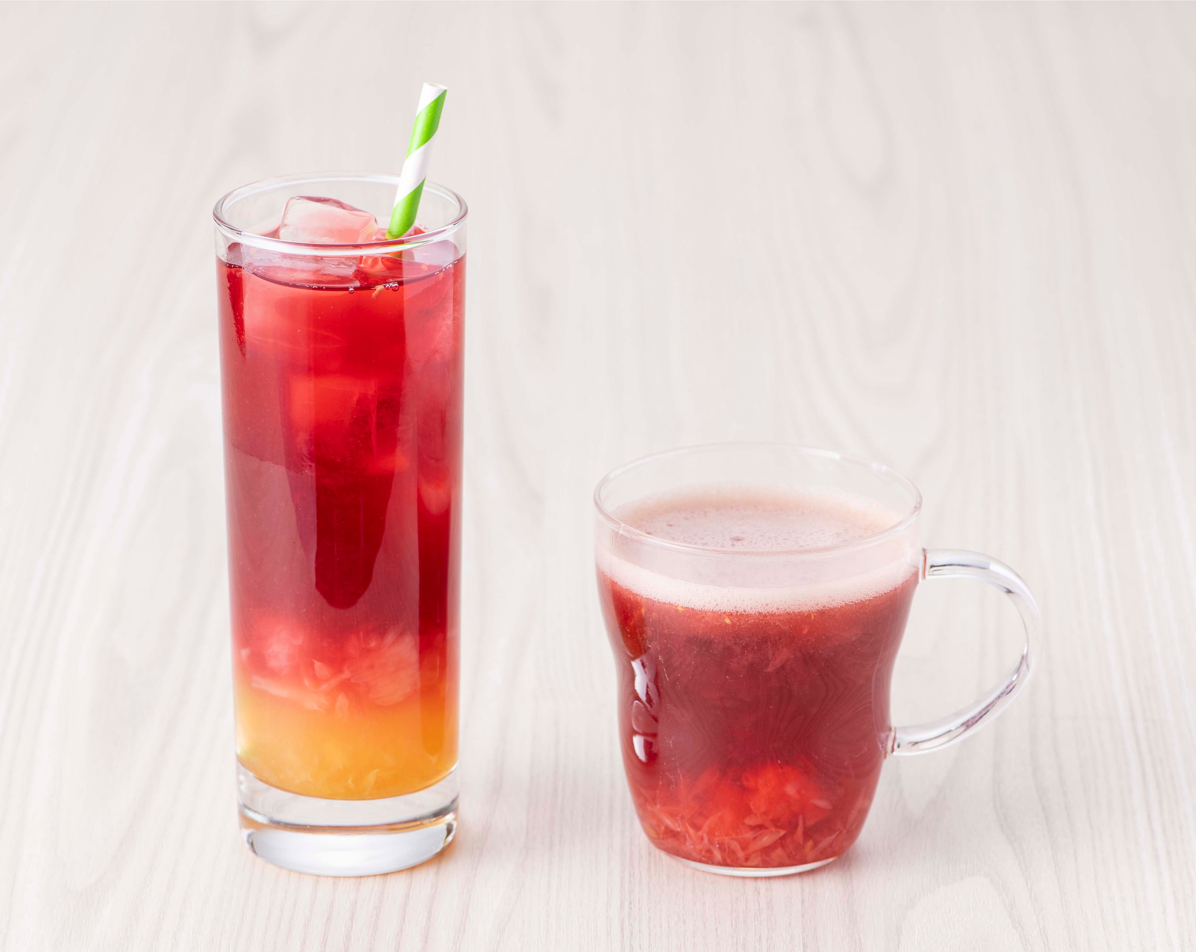 グレープフルーツラズベリーハーバルティー（アイス／ホット）