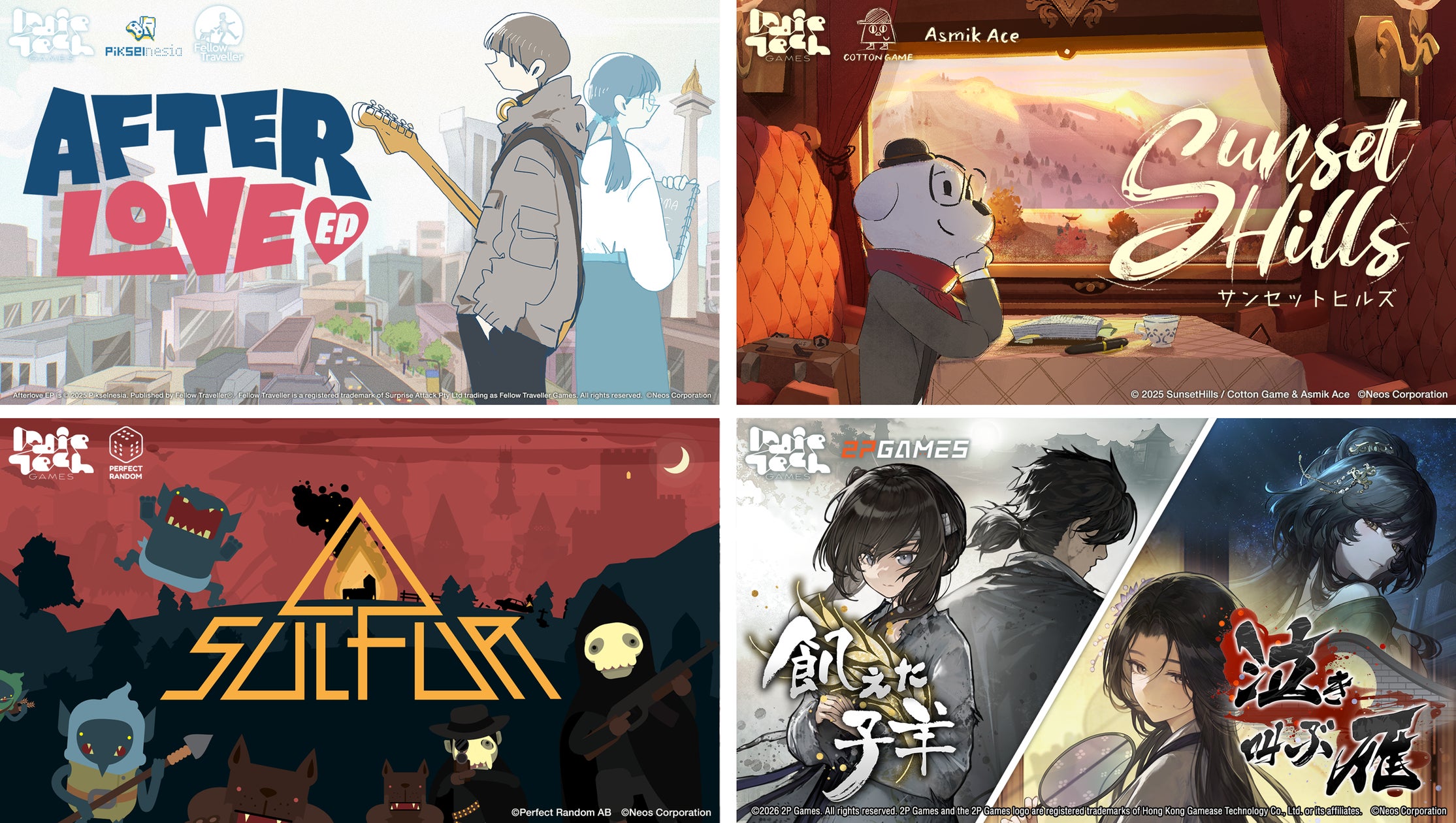 TGS2026:IndieTech Gamesが注目4タイトル出展!試遊&特典も TGS2026:IndieTech Gamesが注目4タイトル出展!試遊&特典も
