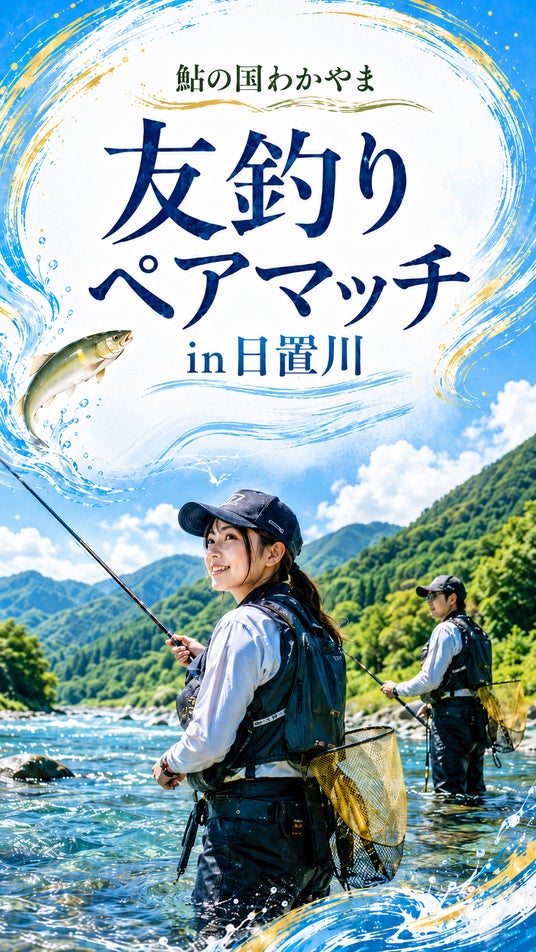 西日本屈指の清流・日置川で全国の友釣りファン集結「鮎の国わかやま 友釣りペアマッチ」2026年9月20日開催決定 西日本屈指の清流・日置川で全国の友釣りファン集結「鮎の国わかやま 友釣りペアマッチ」2026年9月20日開催決定