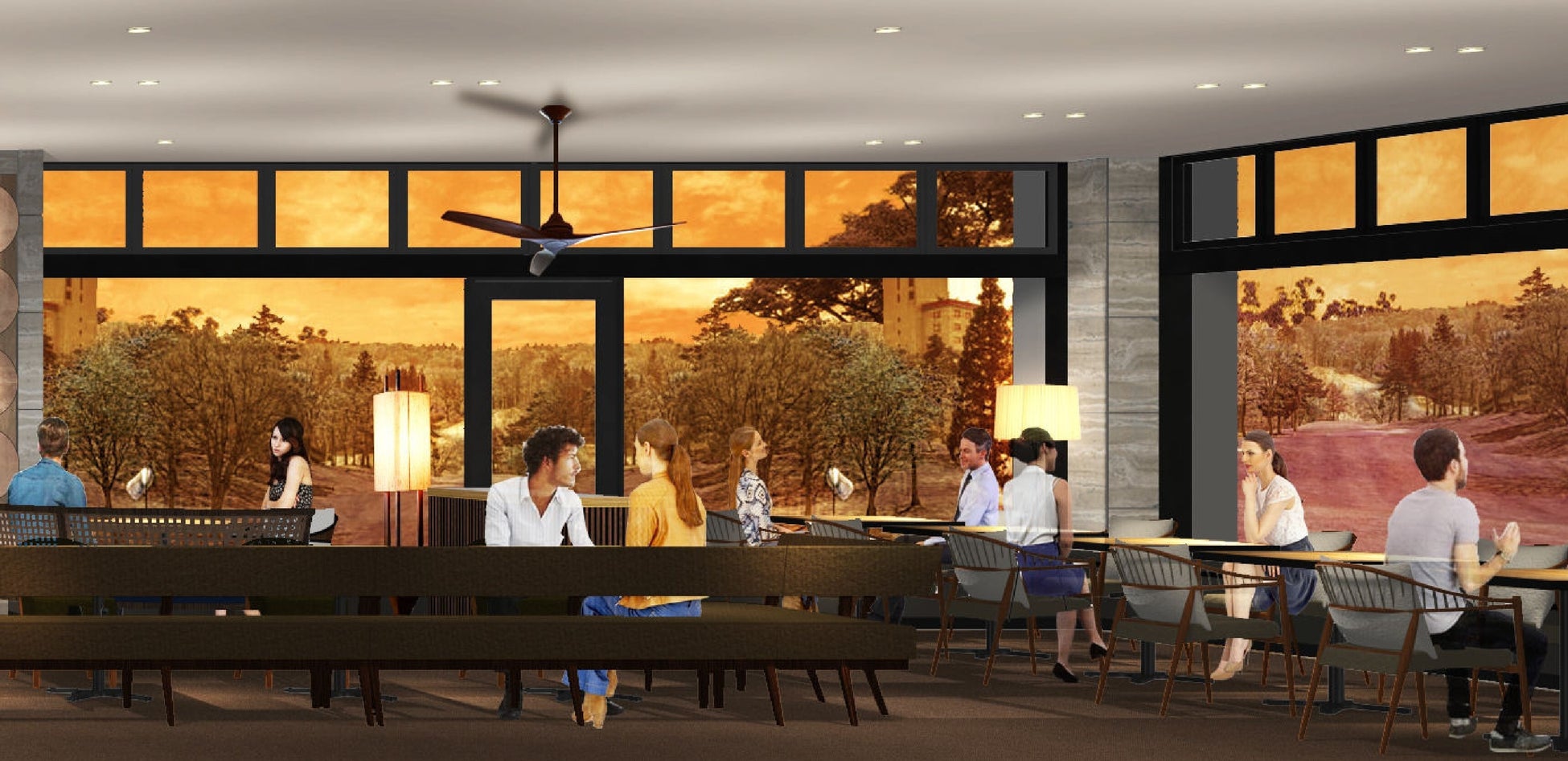 RRR Restaurant(フレンチステーキハウス)窓側右手