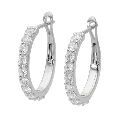 シルバー925シンプルフープピアス